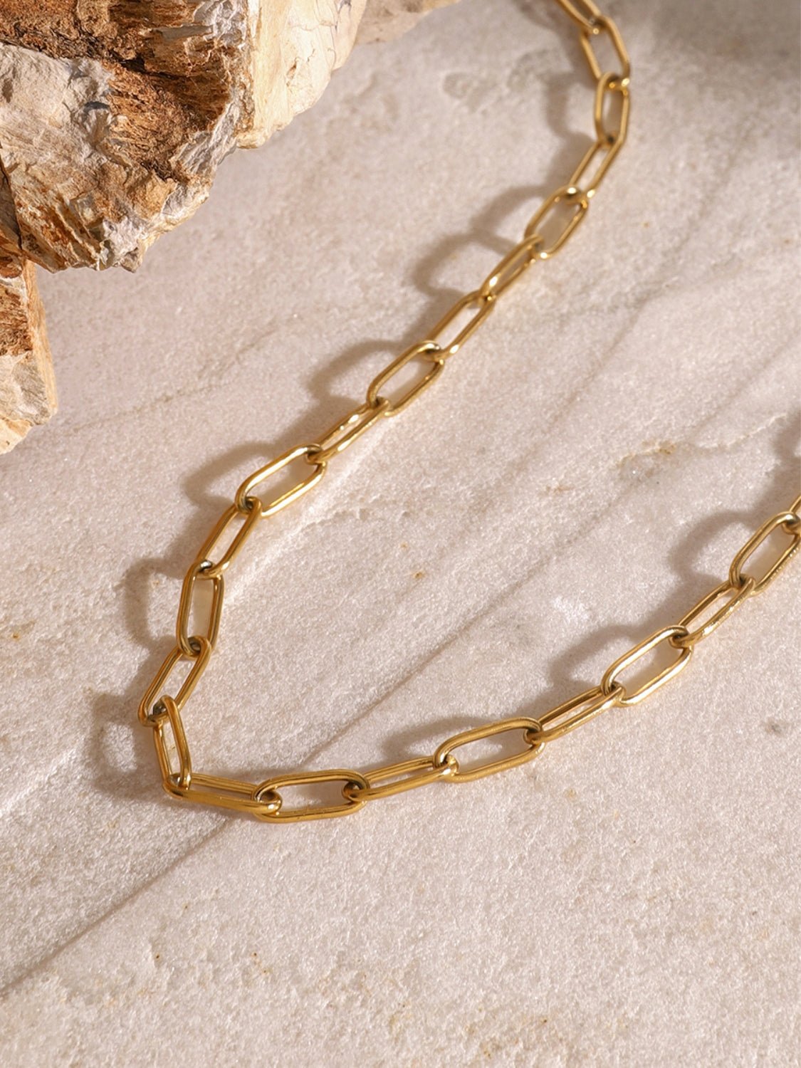 18K Gold - Plated Stainless Steel Double - Layered Necklace - Oh she Rose