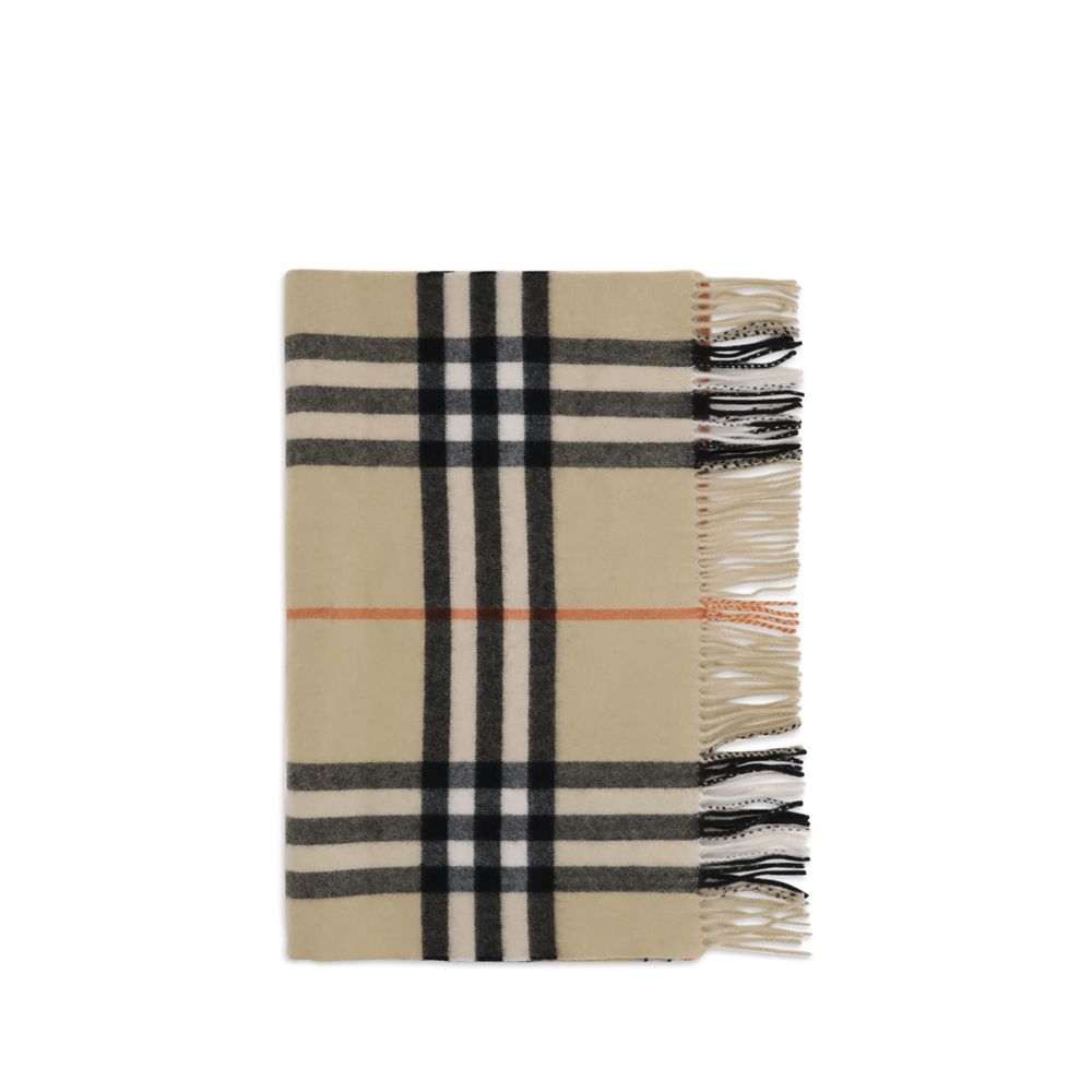 Burberry Camel Check Cashmere Scarf