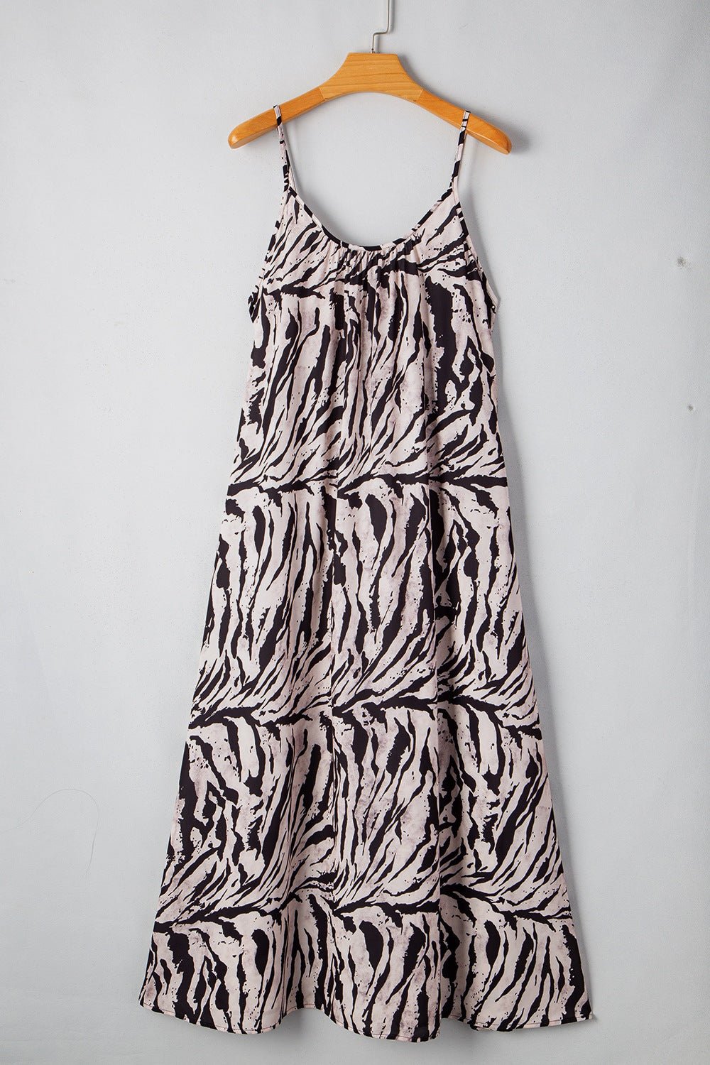 Abstract Print Tie Back Maxi Cami Dress - Oh she Rose