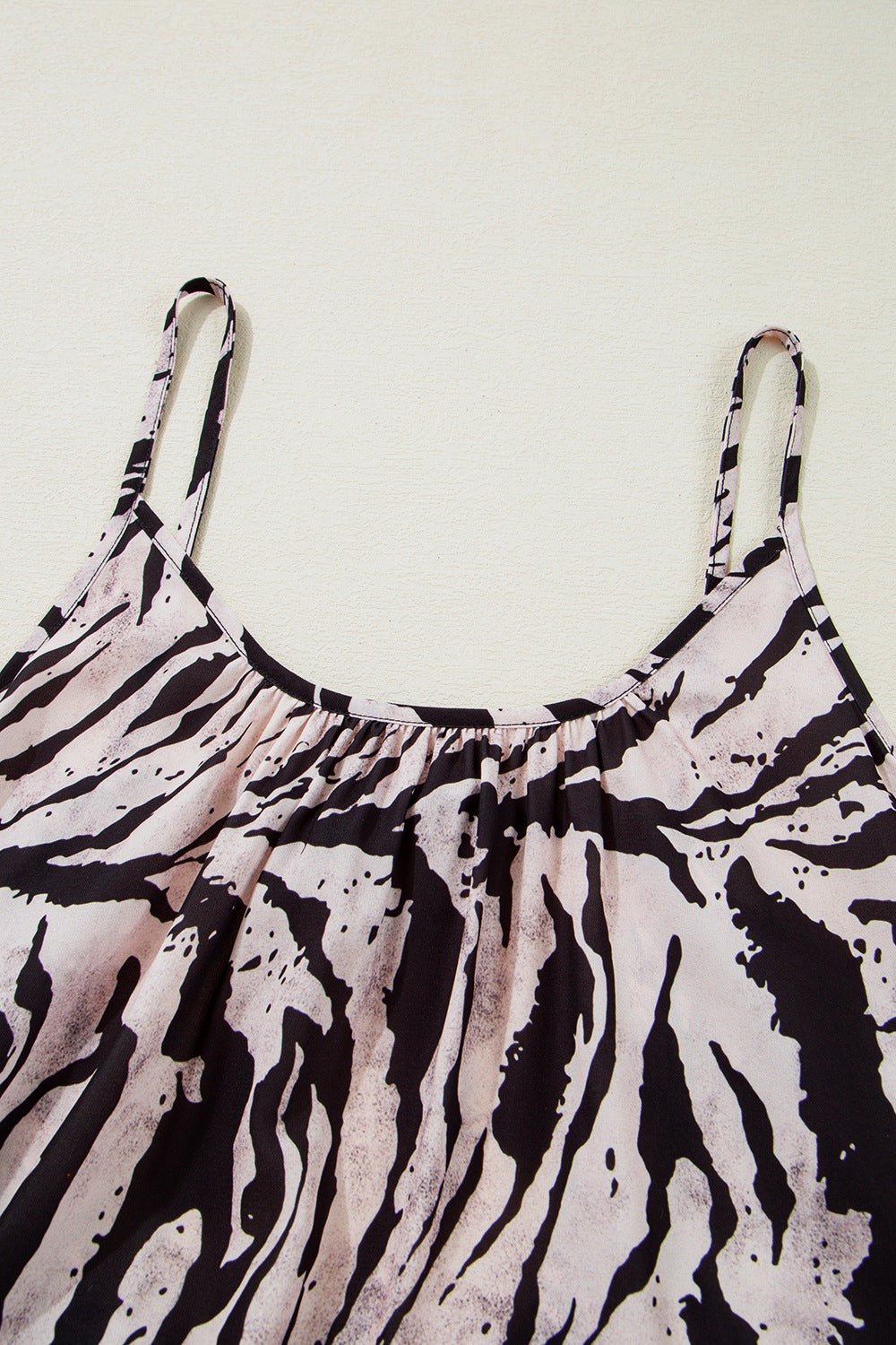 Abstract Print Tie Back Maxi Cami Dress - Oh she Rose