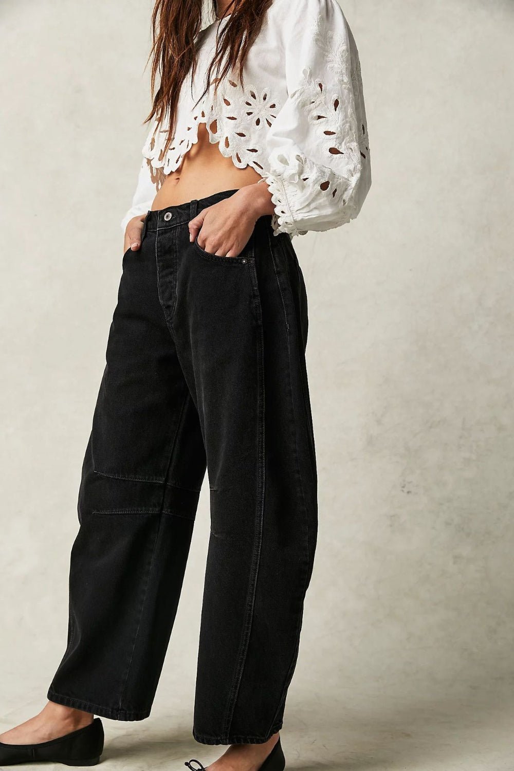 Barrel Leg Jeans - Oh she Rose