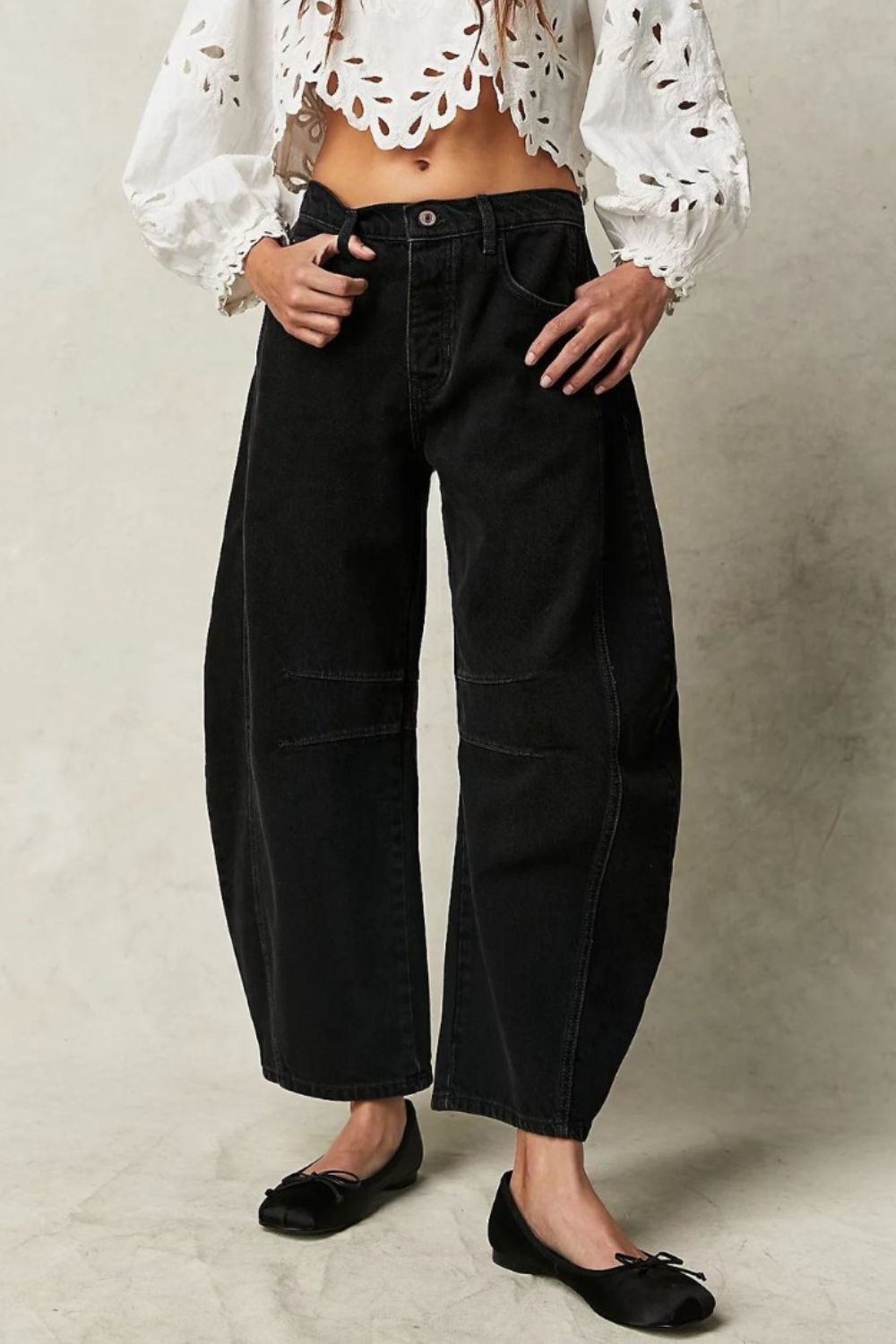 Barrel Leg Jeans - Oh she Rose
