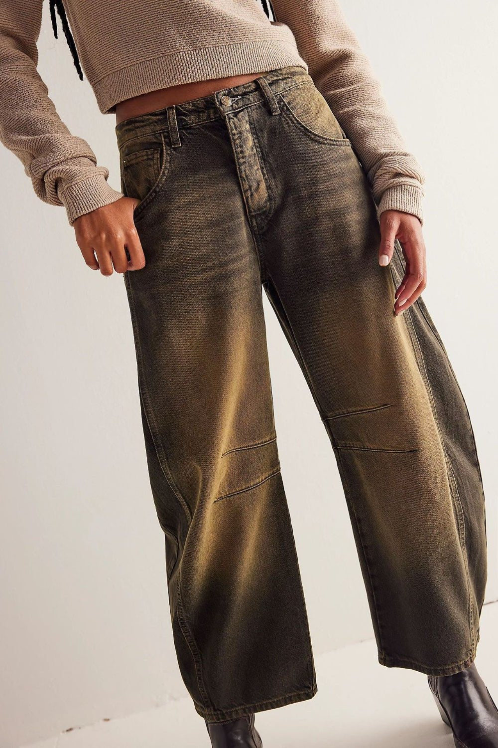 Barrel Leg Jeans - Oh she Rose