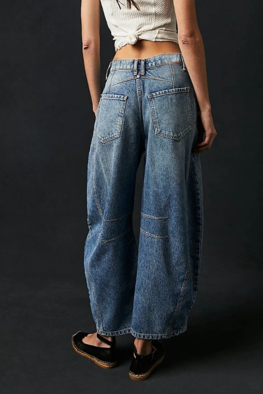 Barrel Leg Jeans - Oh she Rose