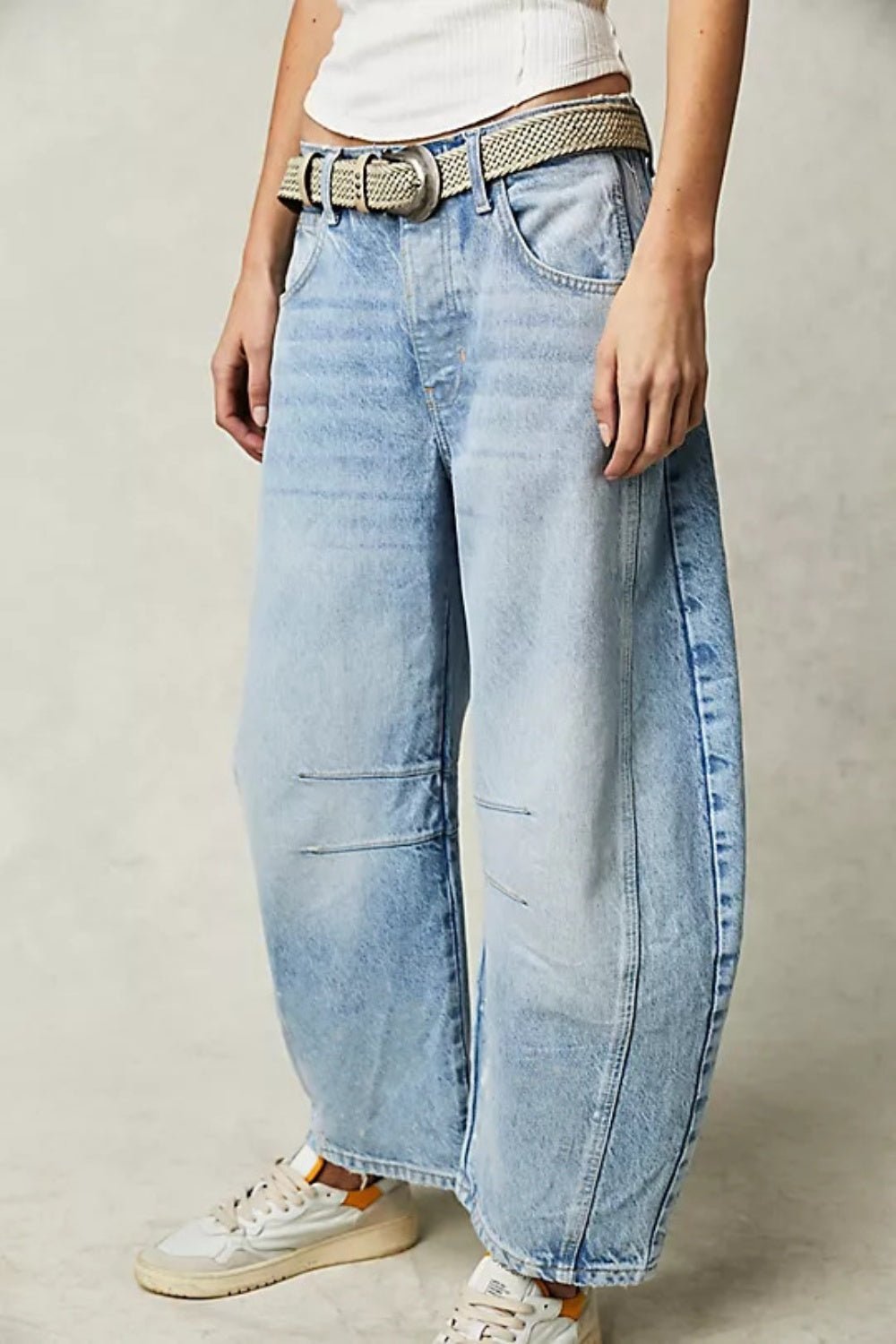 Barrel Leg Jeans - Oh she Rose