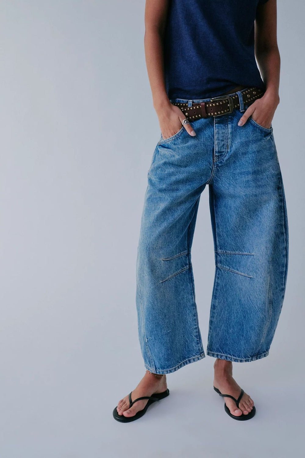 Barrel Leg Jeans - Oh she Rose