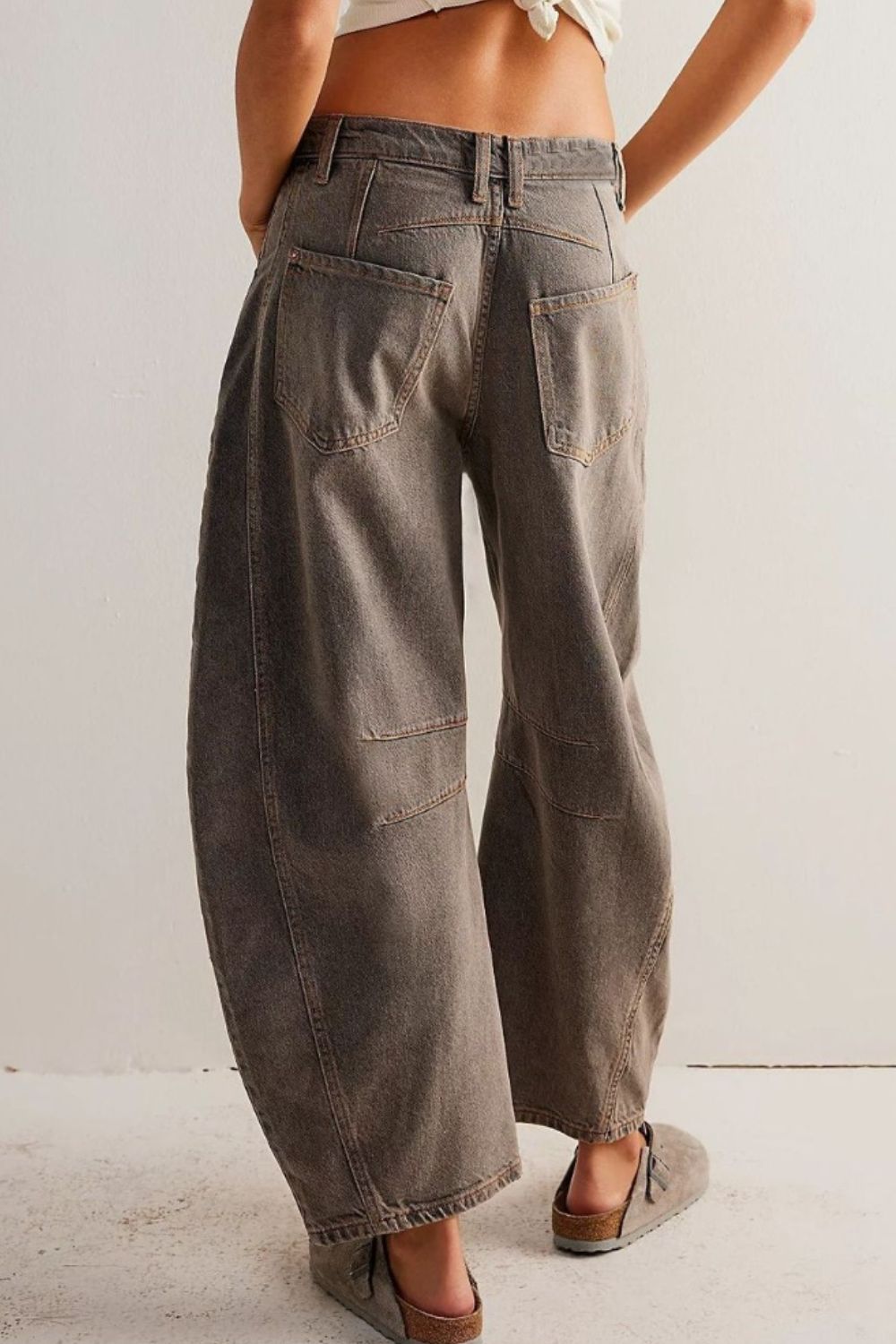Barrel Leg Jeans - Oh she Rose