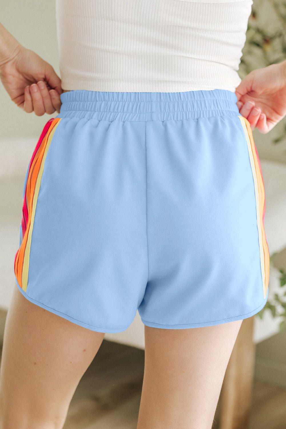 Bonbon Colour Block Shorts - Oh she Rose