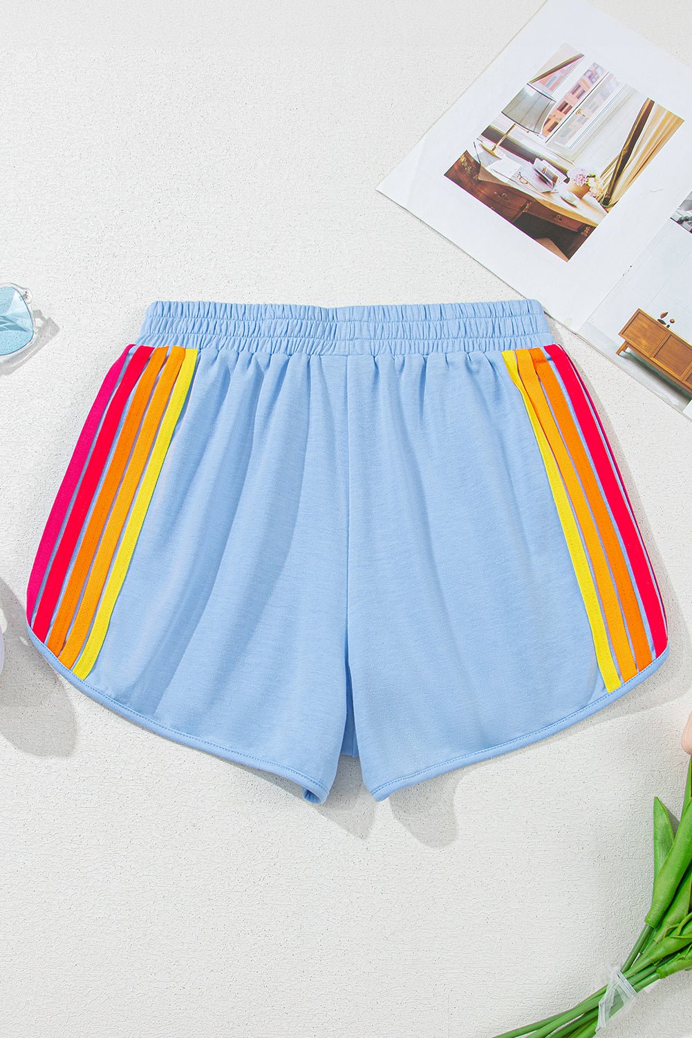 Bonbon Colour Block Shorts - Oh she Rose