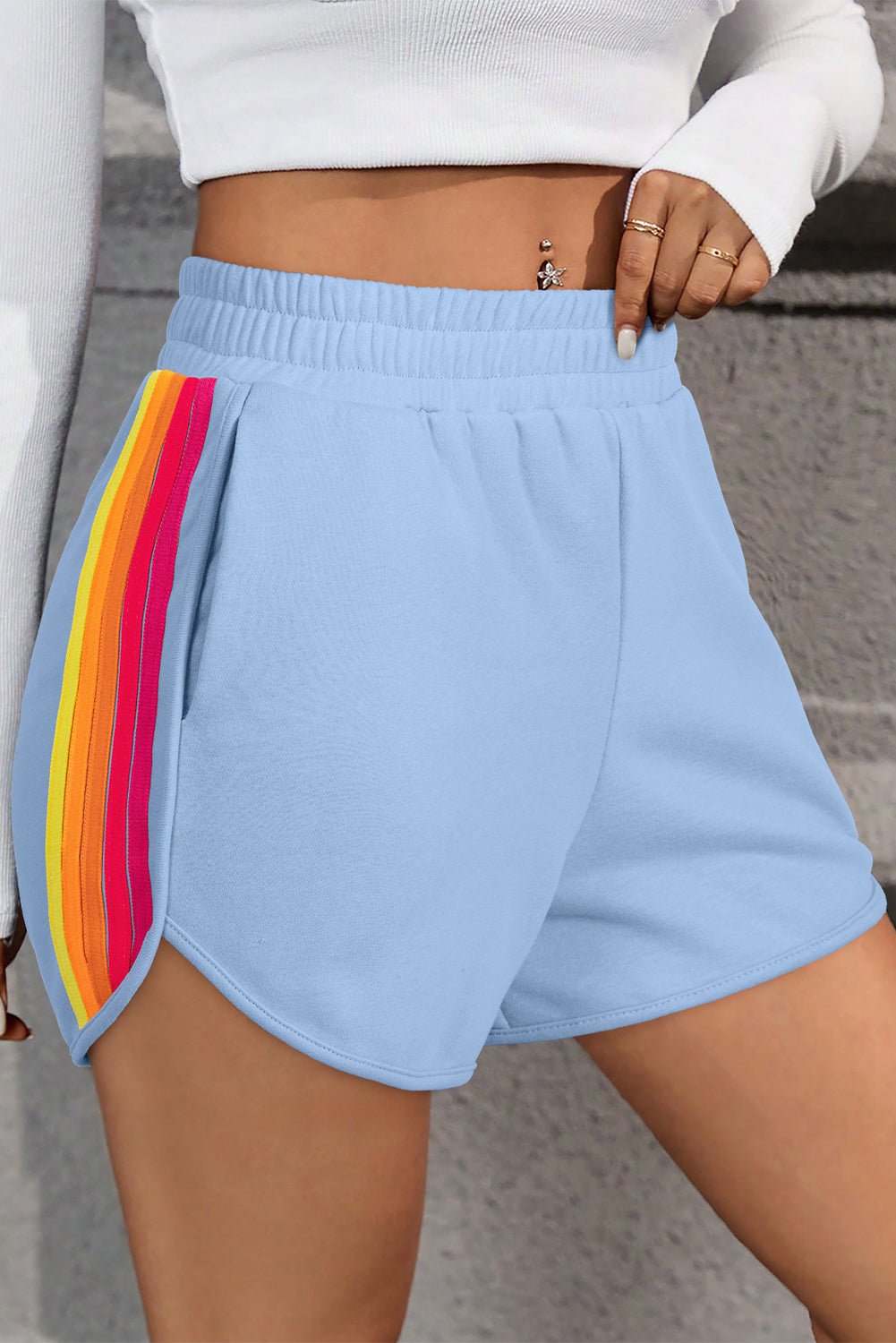 Bonbon Colour Block Shorts - Oh she Rose