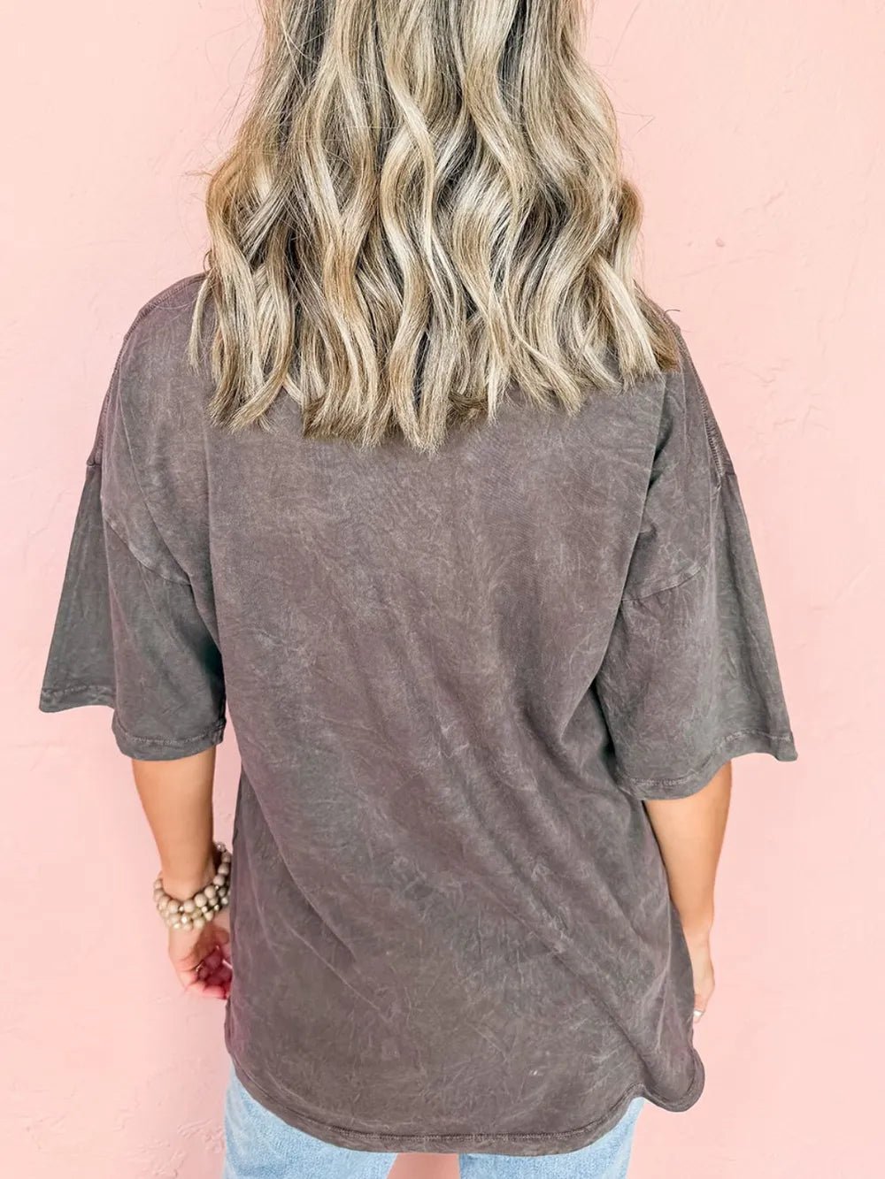 Cheetah Mineral Wash T-Shirt - Oh she Rose
