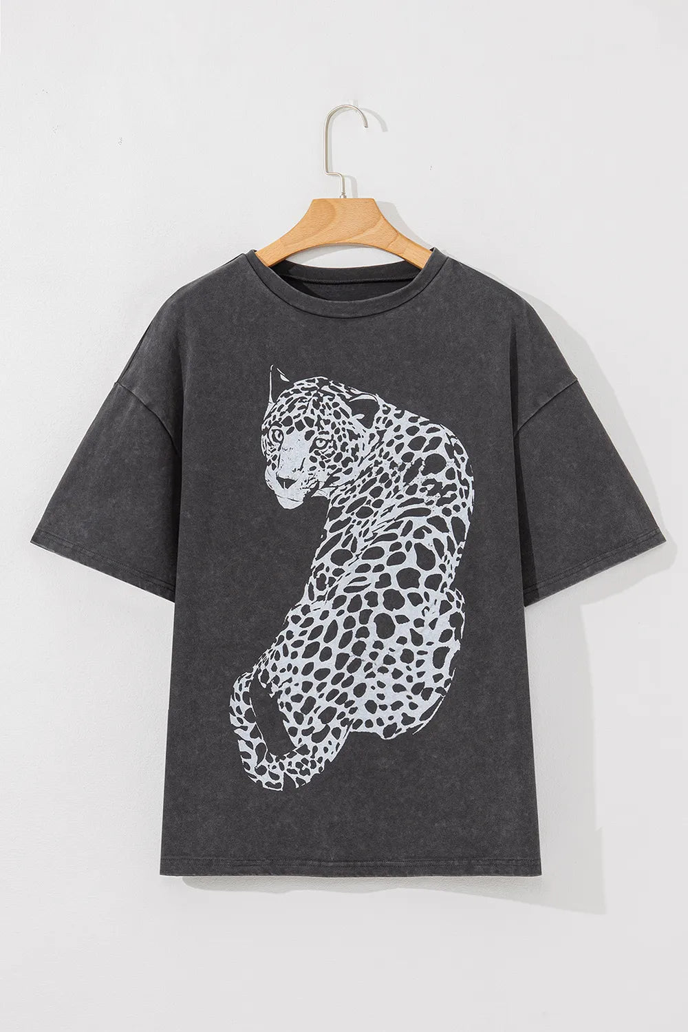 Cheetah Mineral Wash T-Shirt - Oh she Rose