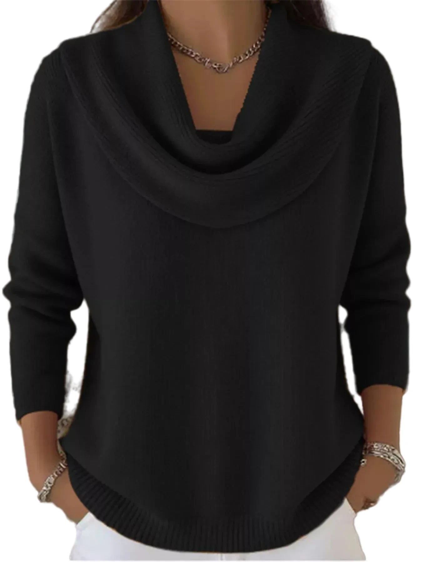 Cowl Neck Sweater - Oh she Rose