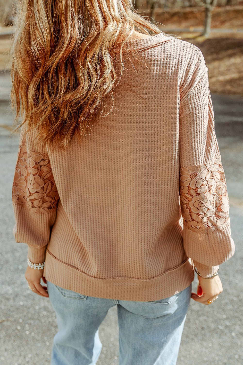 Crisscross Applesauce Waffle - Knit Top - Oh she Rose