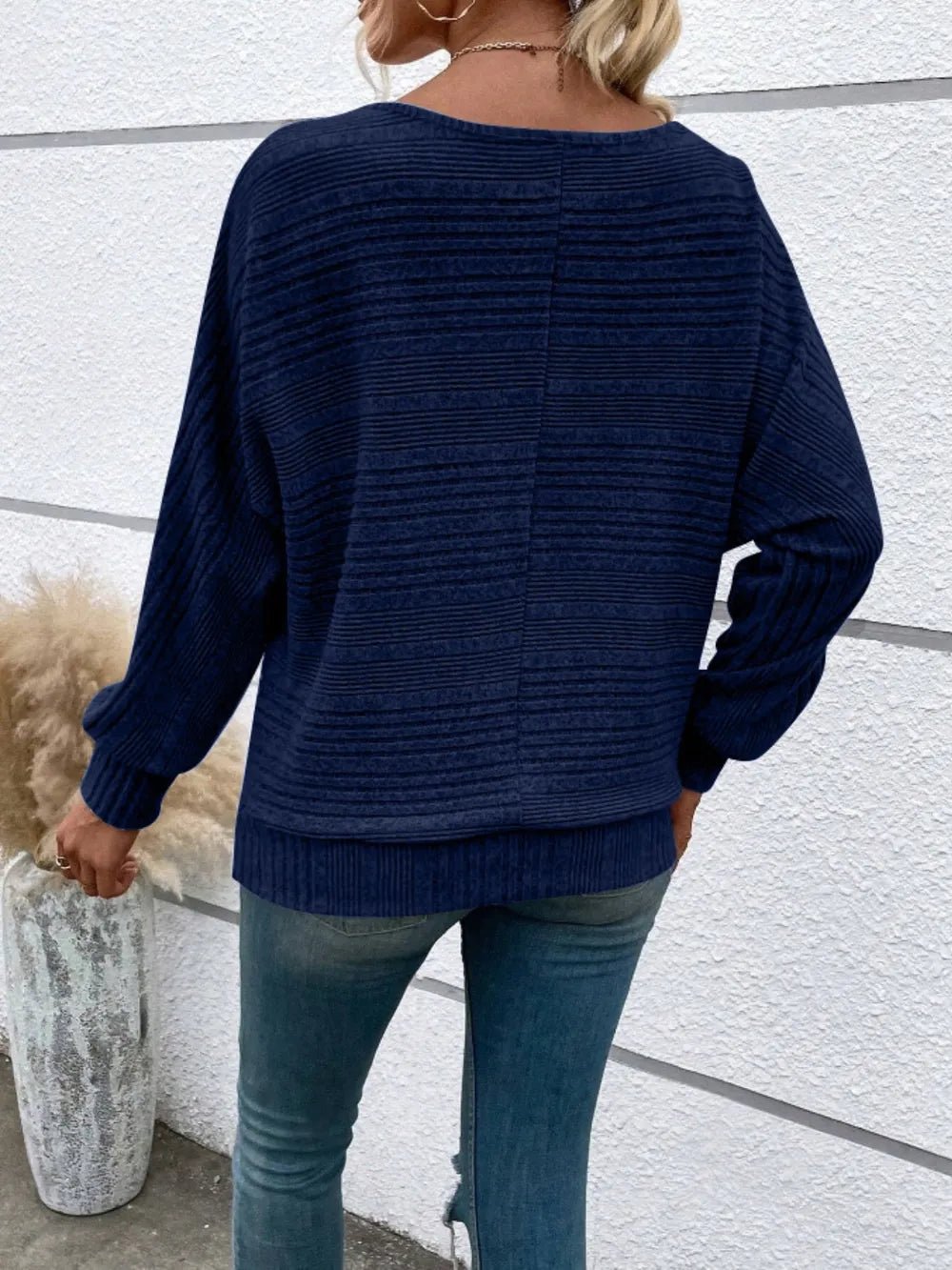 Cute and Casual Round Neck Sweater - Oh she Rose