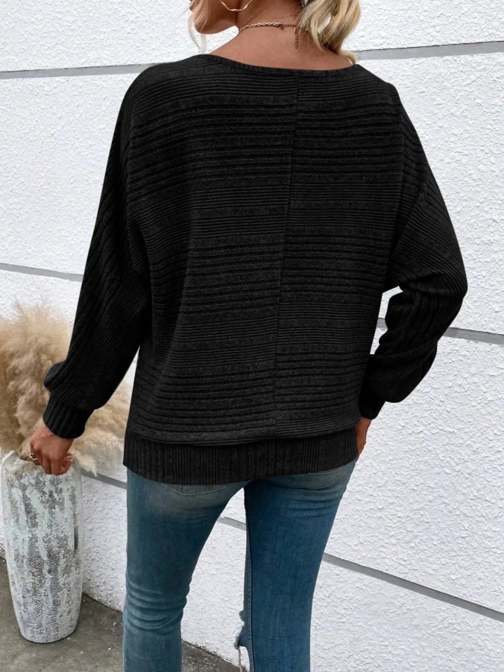 Cute and Casual Round Neck Sweater - Oh she Rose