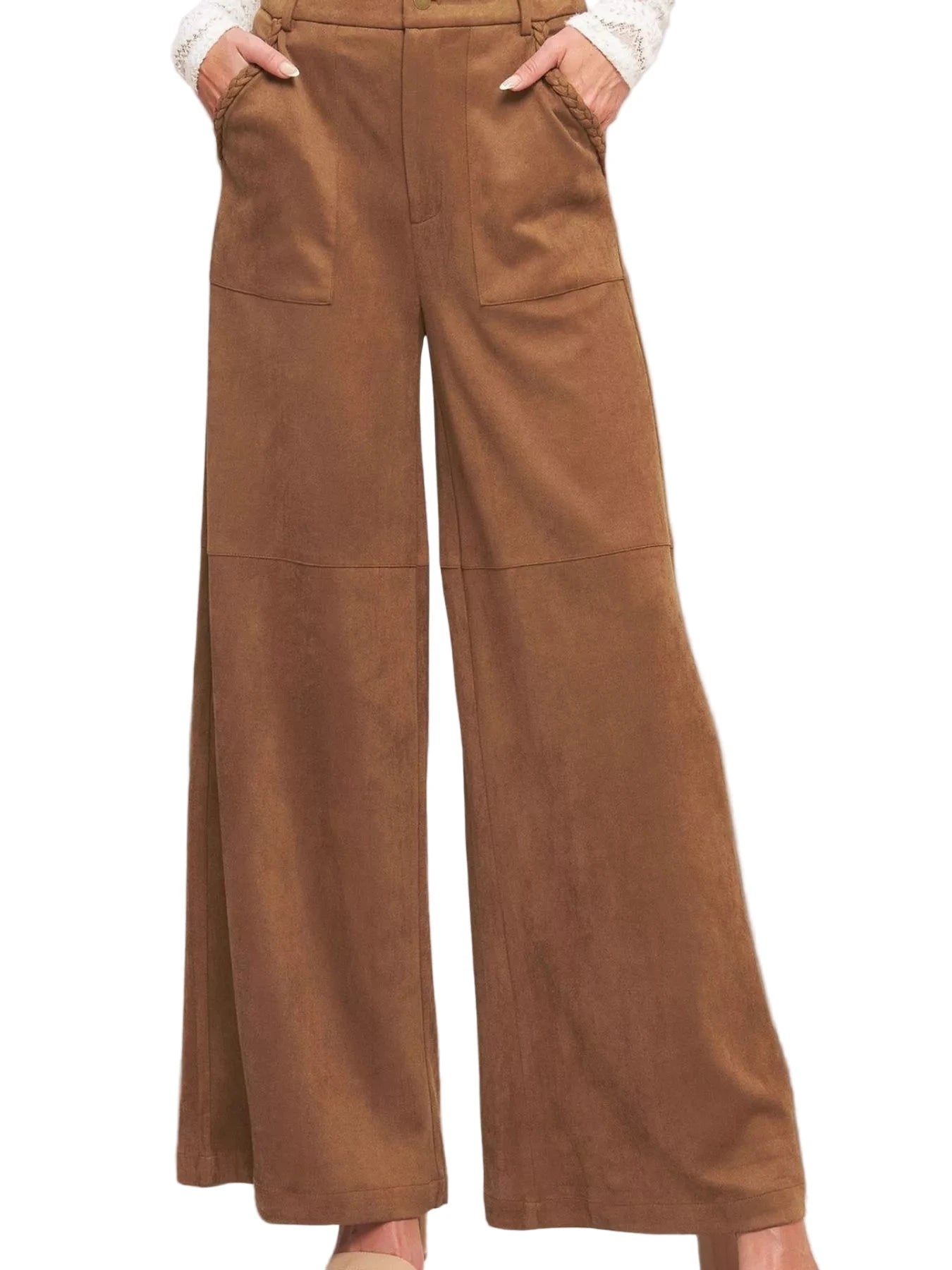 Falling For You High - Waisted Wide Leg Pants - Oh she Rose