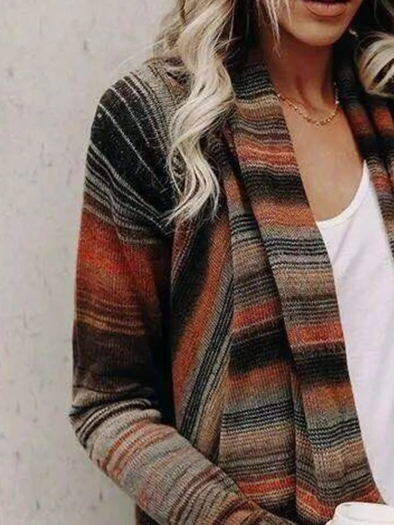 Feeling Fringy Asymmetrical Cardigan - Oh she Rose