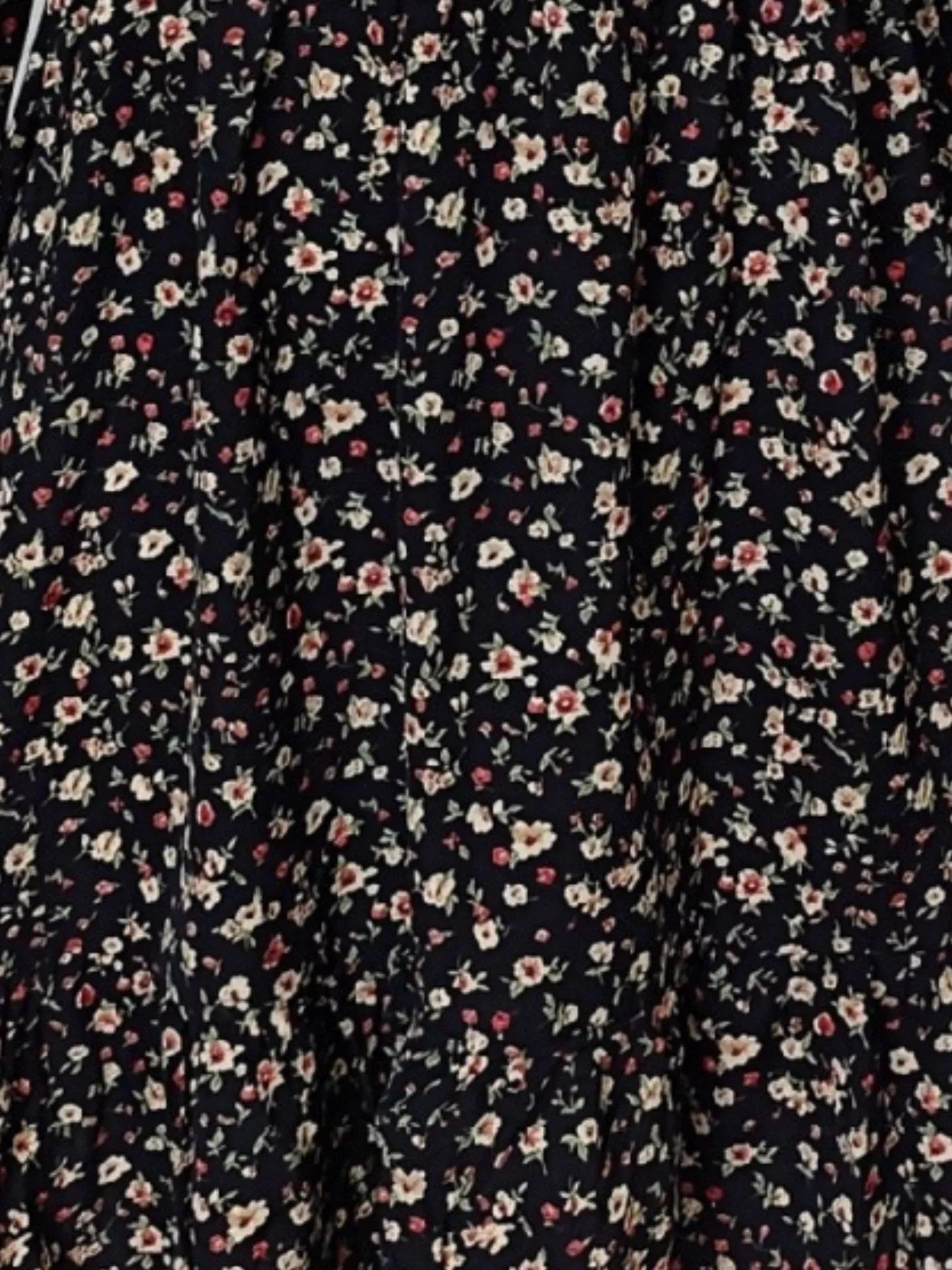 Floral V - Neck Balloon Sleeve Dress - Oh she Rose