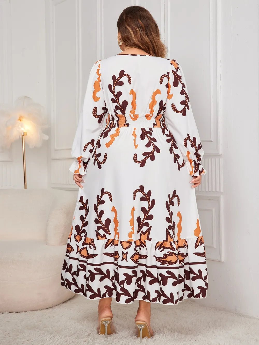 Flounce Sleeve Dress - Oh she Rose