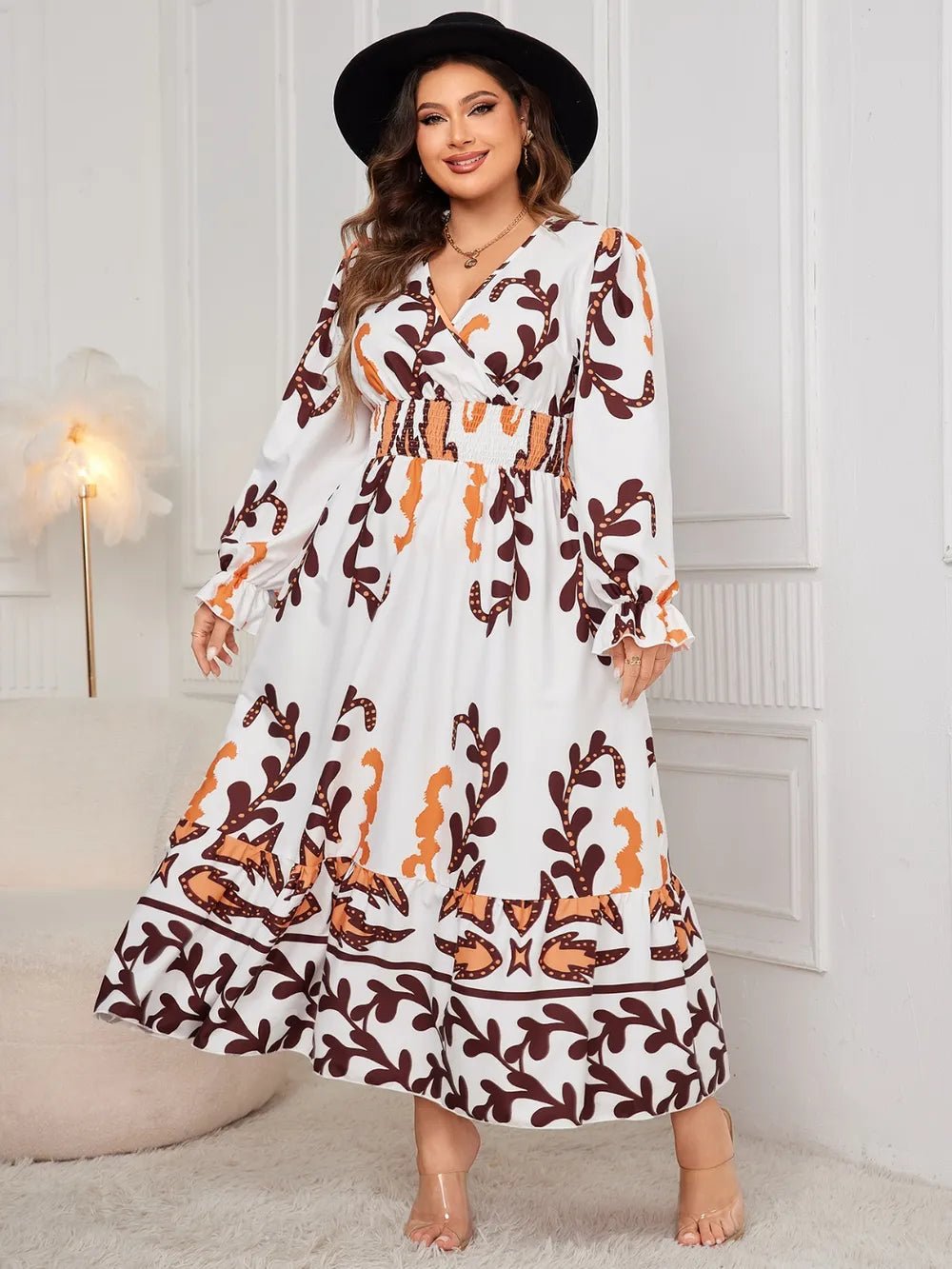 Flounce Sleeve Dress - Oh she Rose