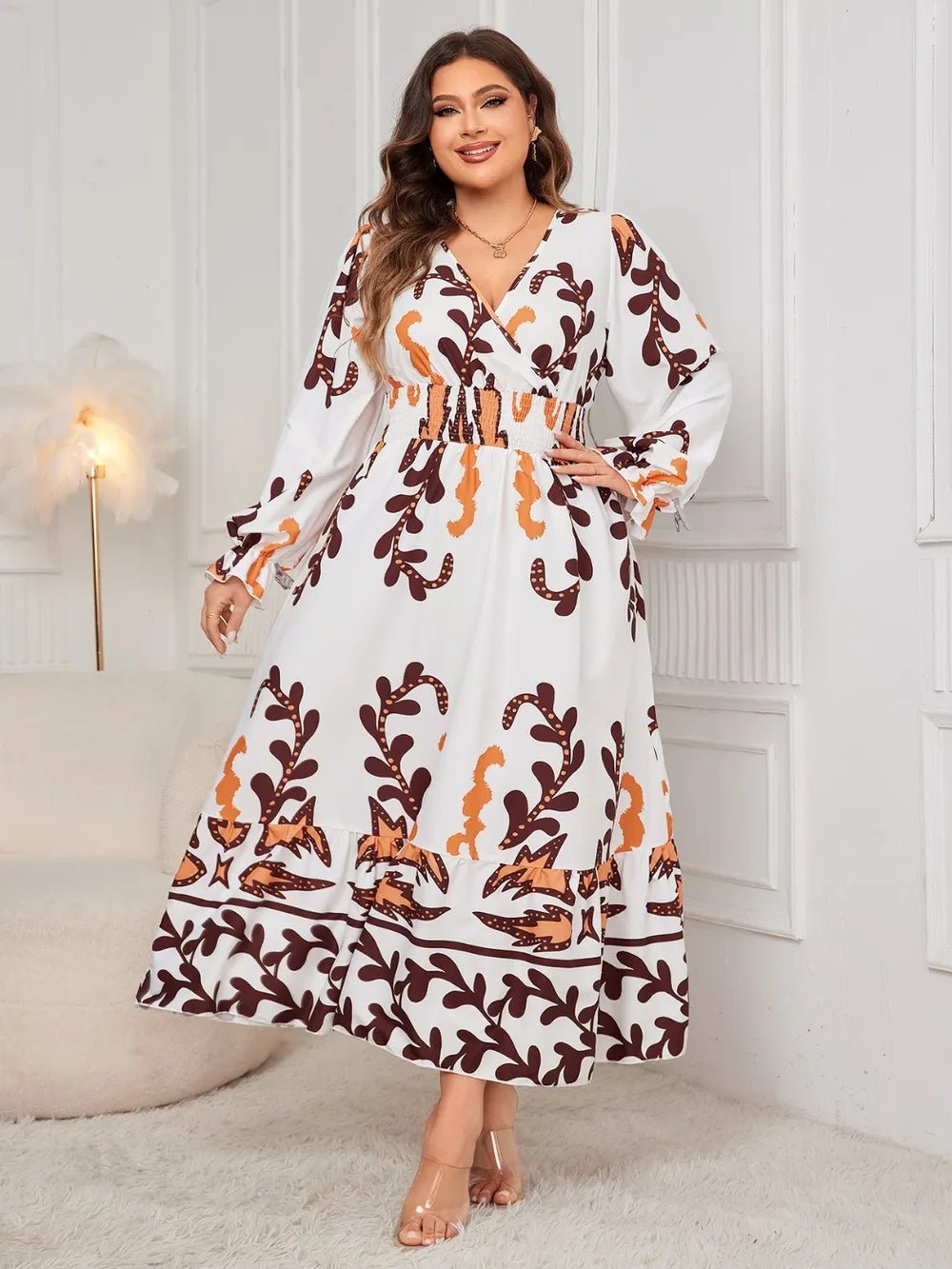 Flounce Sleeve Dress - Oh she Rose