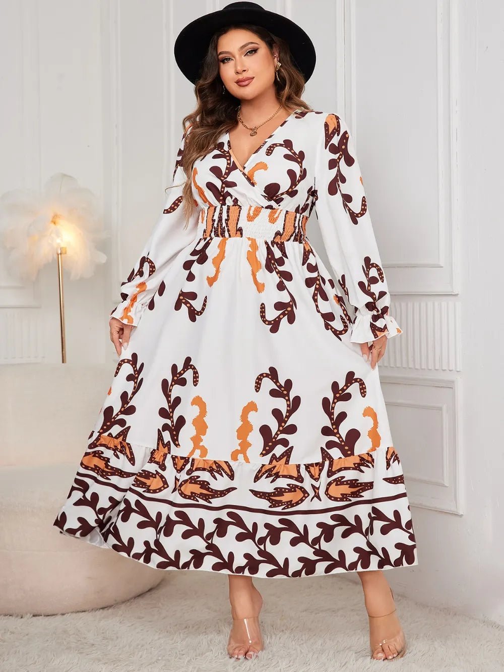 Flounce Sleeve Dress - Oh she Rose