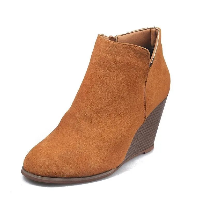 High Heel Ankle Boots with Side Zip - Oh she Rose