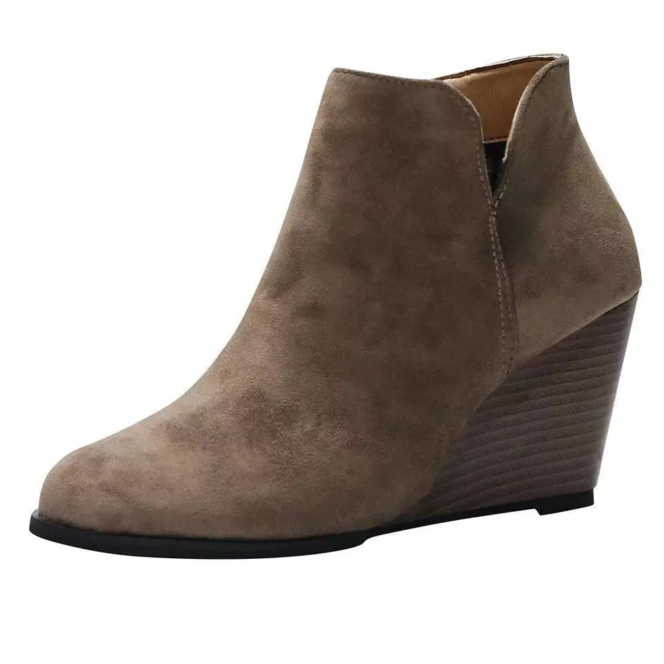 High Heel Ankle Boots with Side Zip - Oh she Rose
