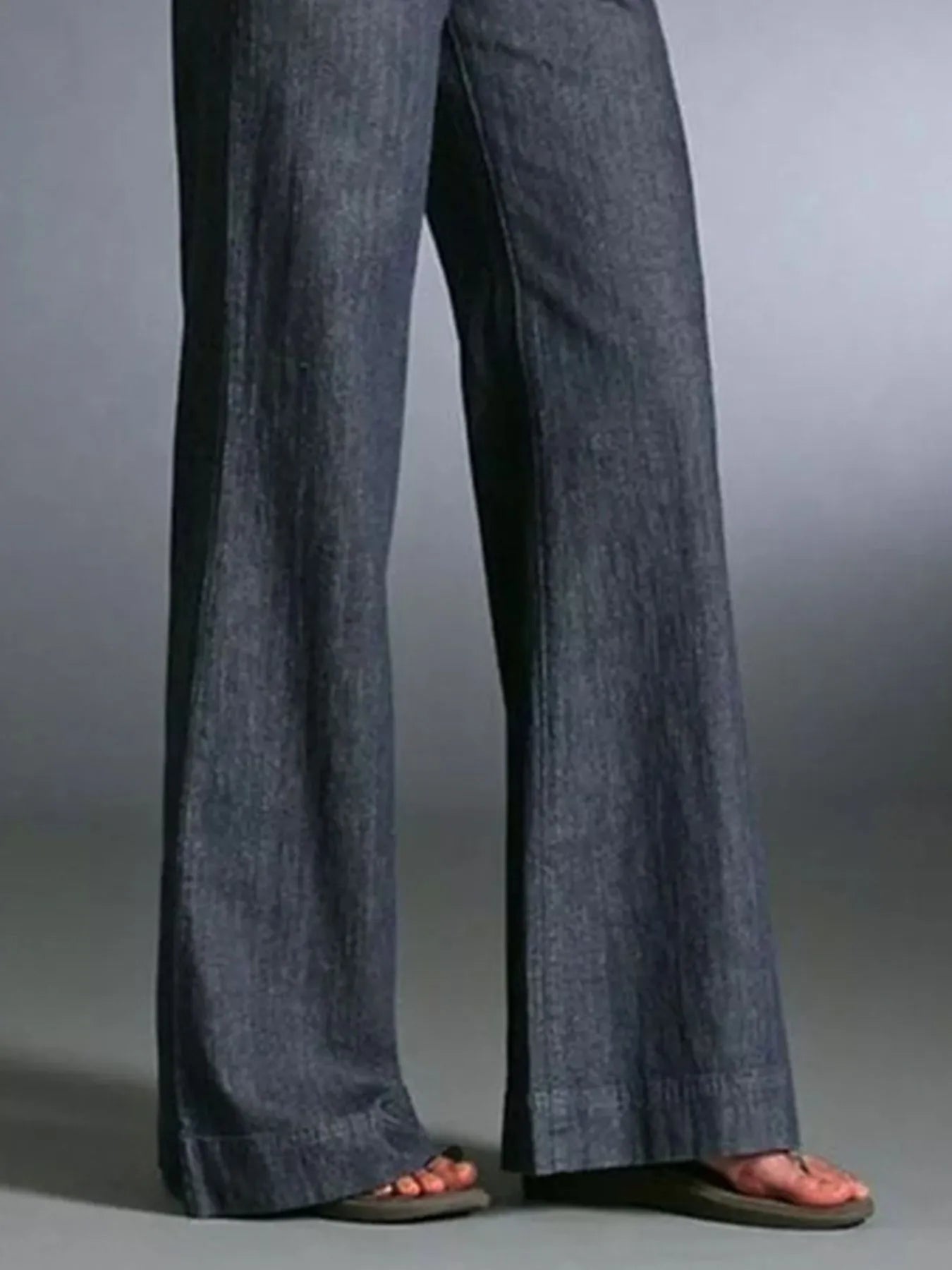 High - Waisted Wide - Leg Wash Jeans - Oh she Rose