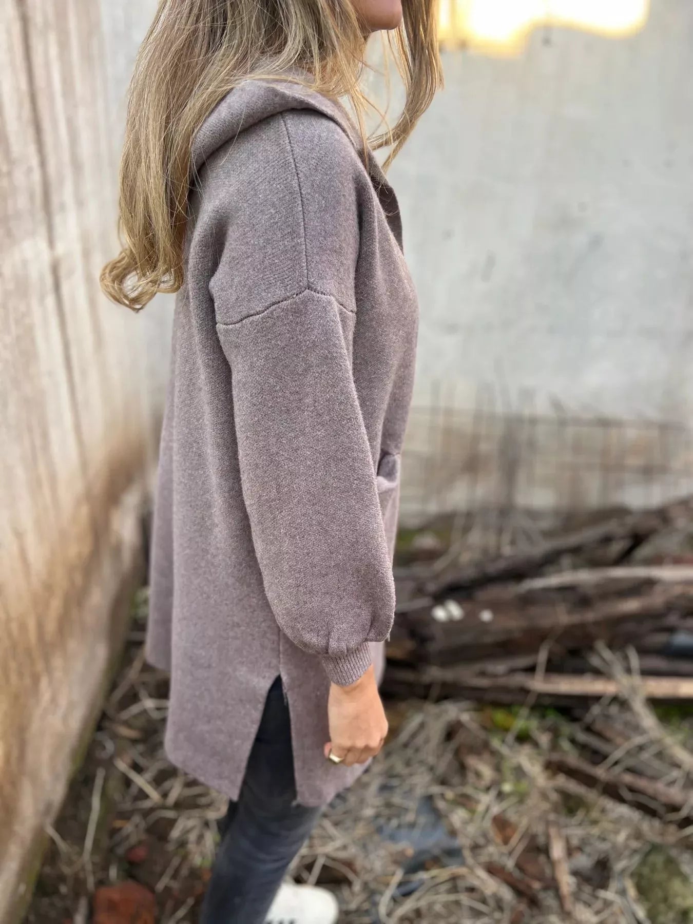 Hooded Cardigan - Oh she Rose