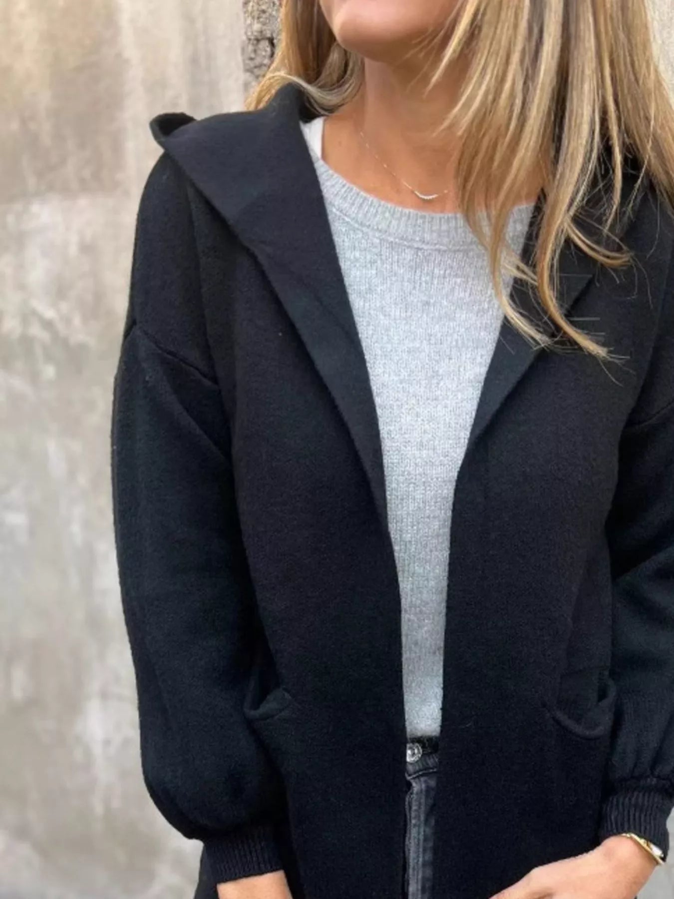 Hooded Cardigan - Oh she Rose