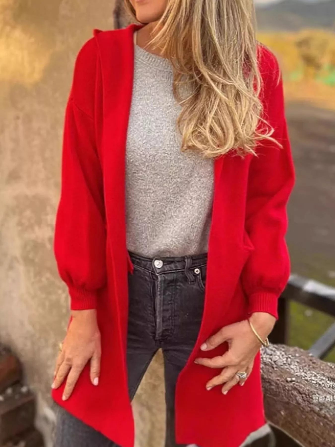 Hooded Cardigan - Oh she Rose