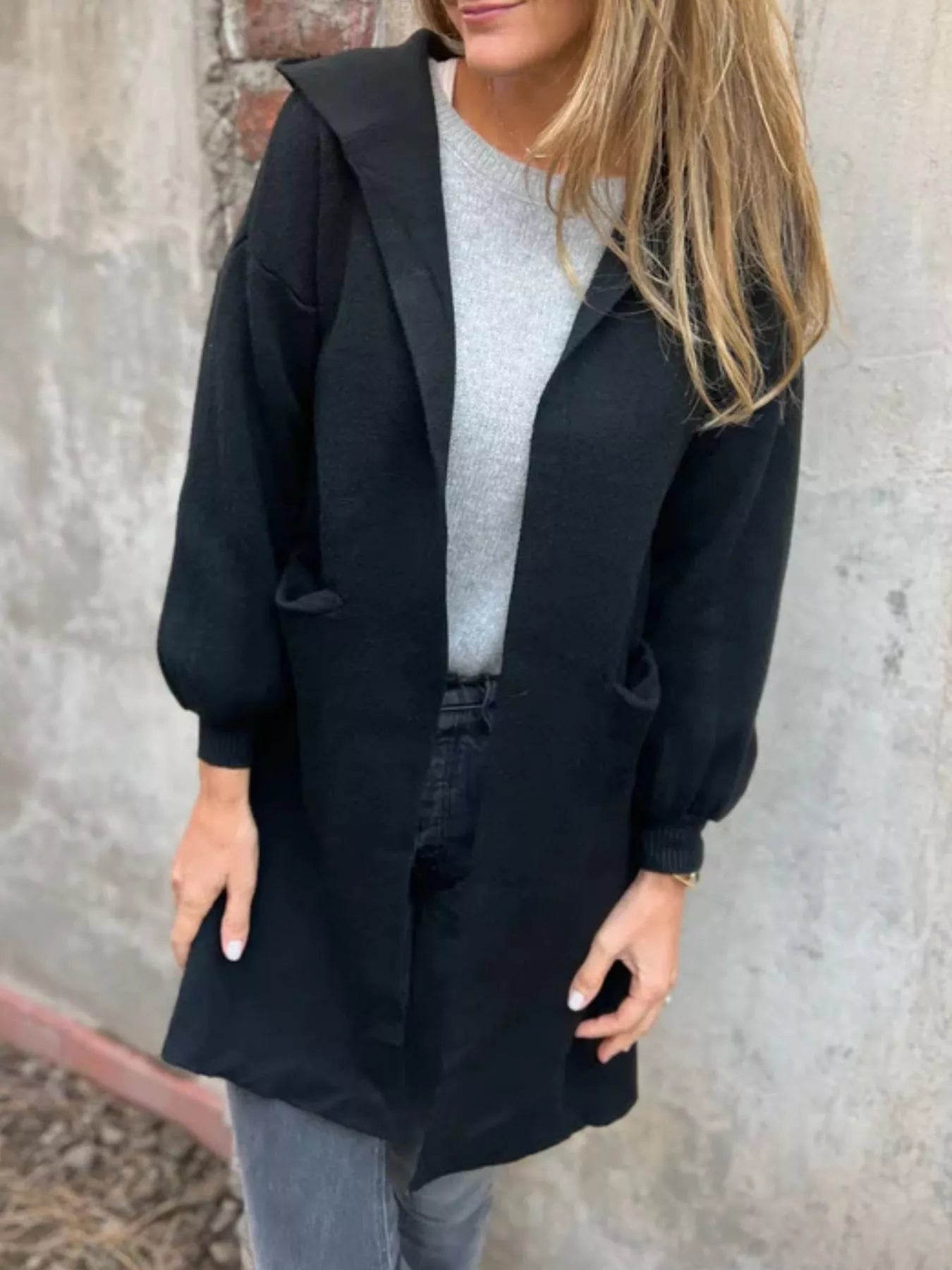 Hooded Cardigan - Oh she Rose