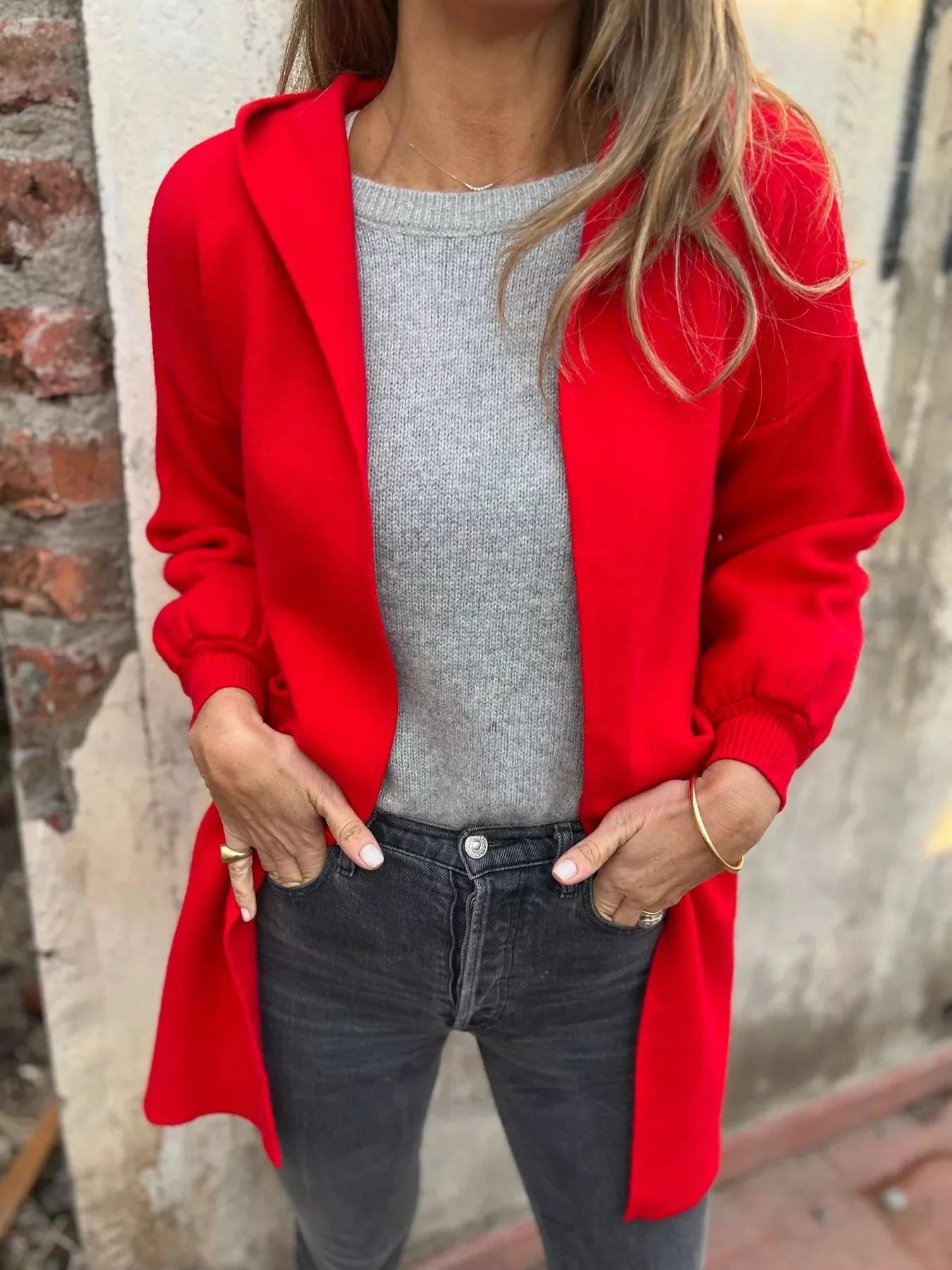 Hooded Cardigan - Oh she Rose