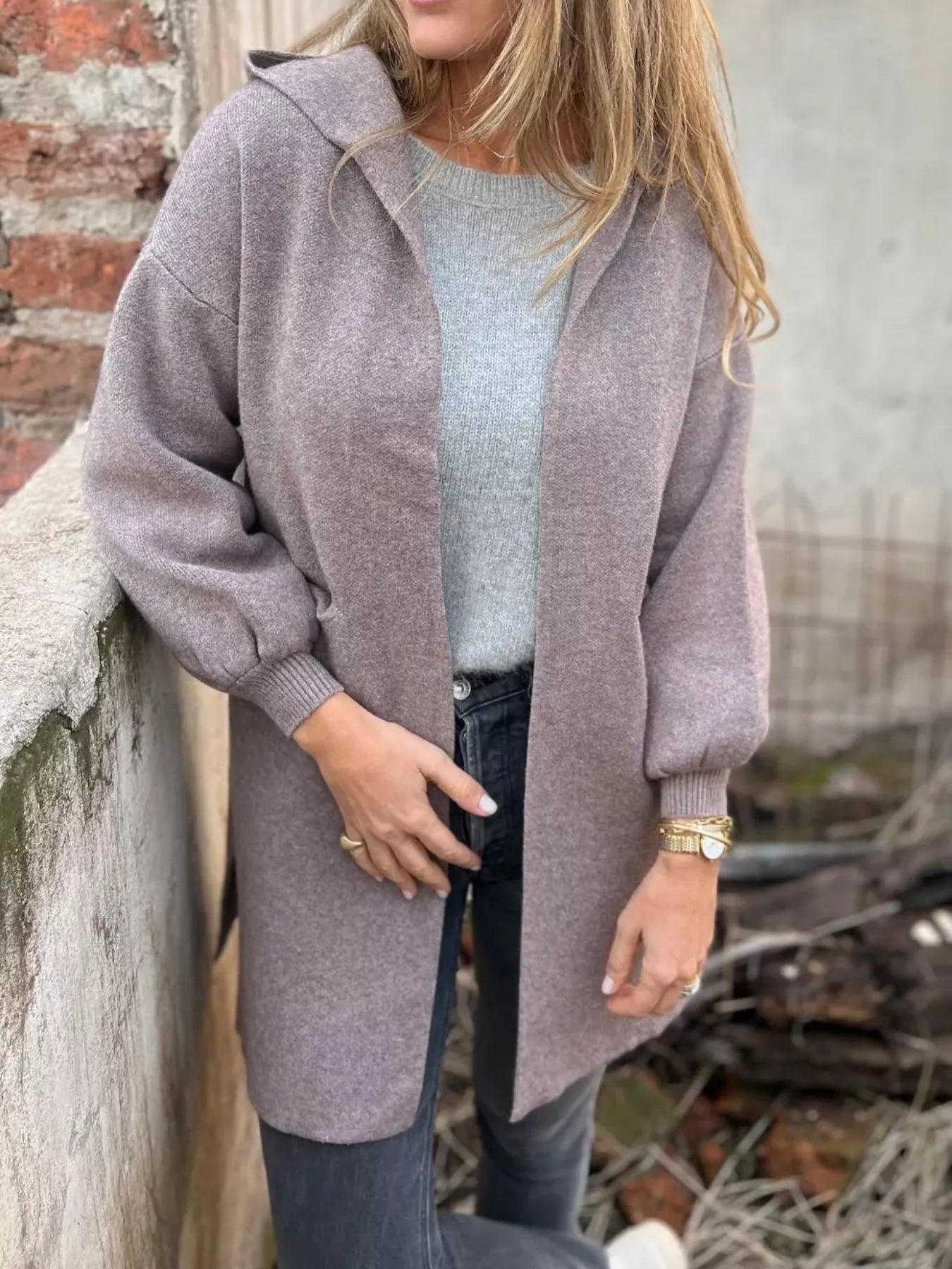 Hooded Cardigan - Oh she Rose