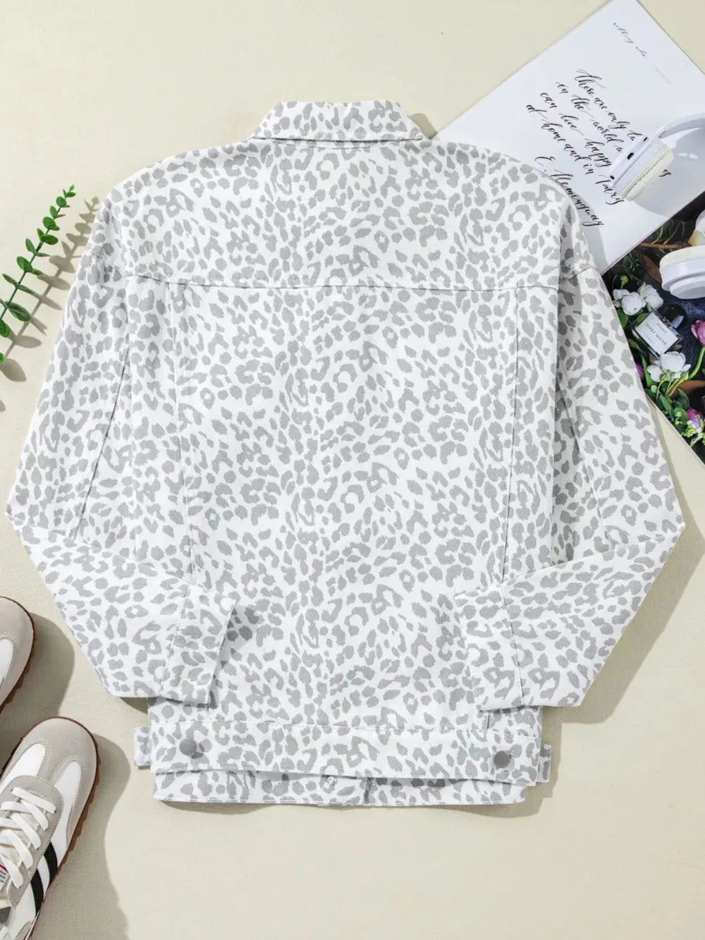 Leopard Denim Jacket - Oh she Rose