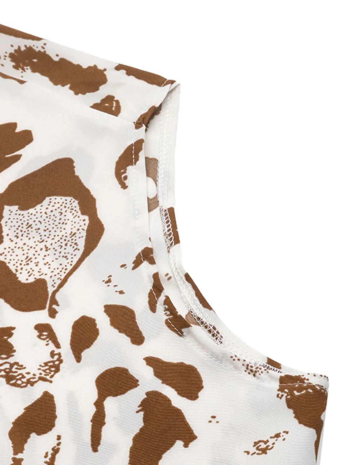 Leopard V - Neck Half Sleeve Blouse - Oh she Rose