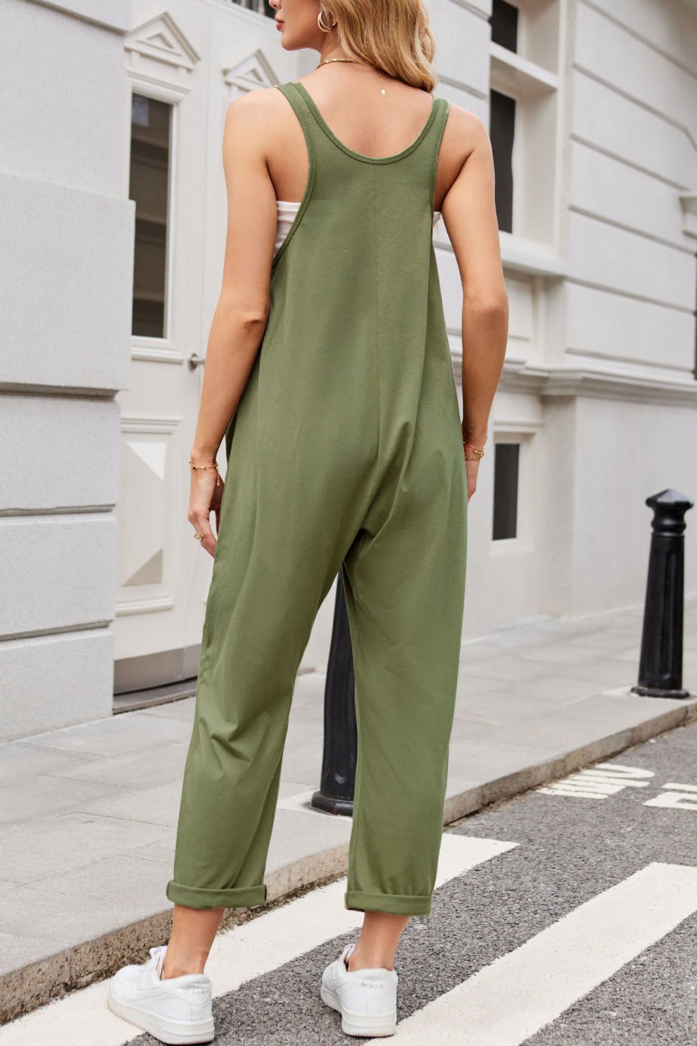 Lovelet V - Neck Wide Strap Overalls - Oh she Rose