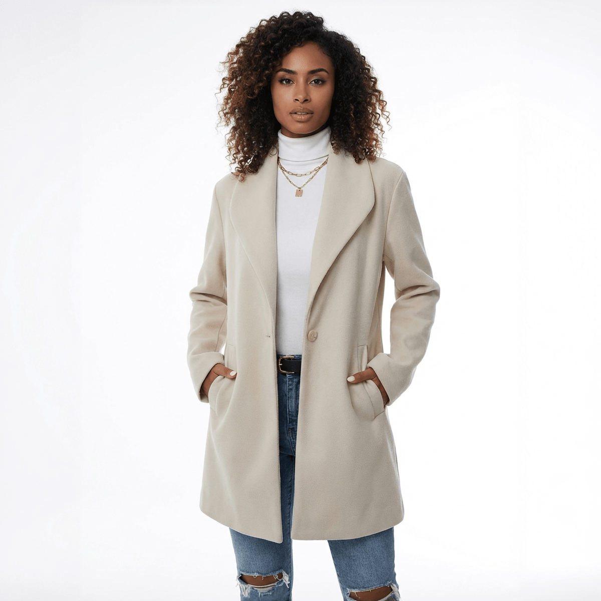 Luxe Cocoon Overcoat - Oh she Rose