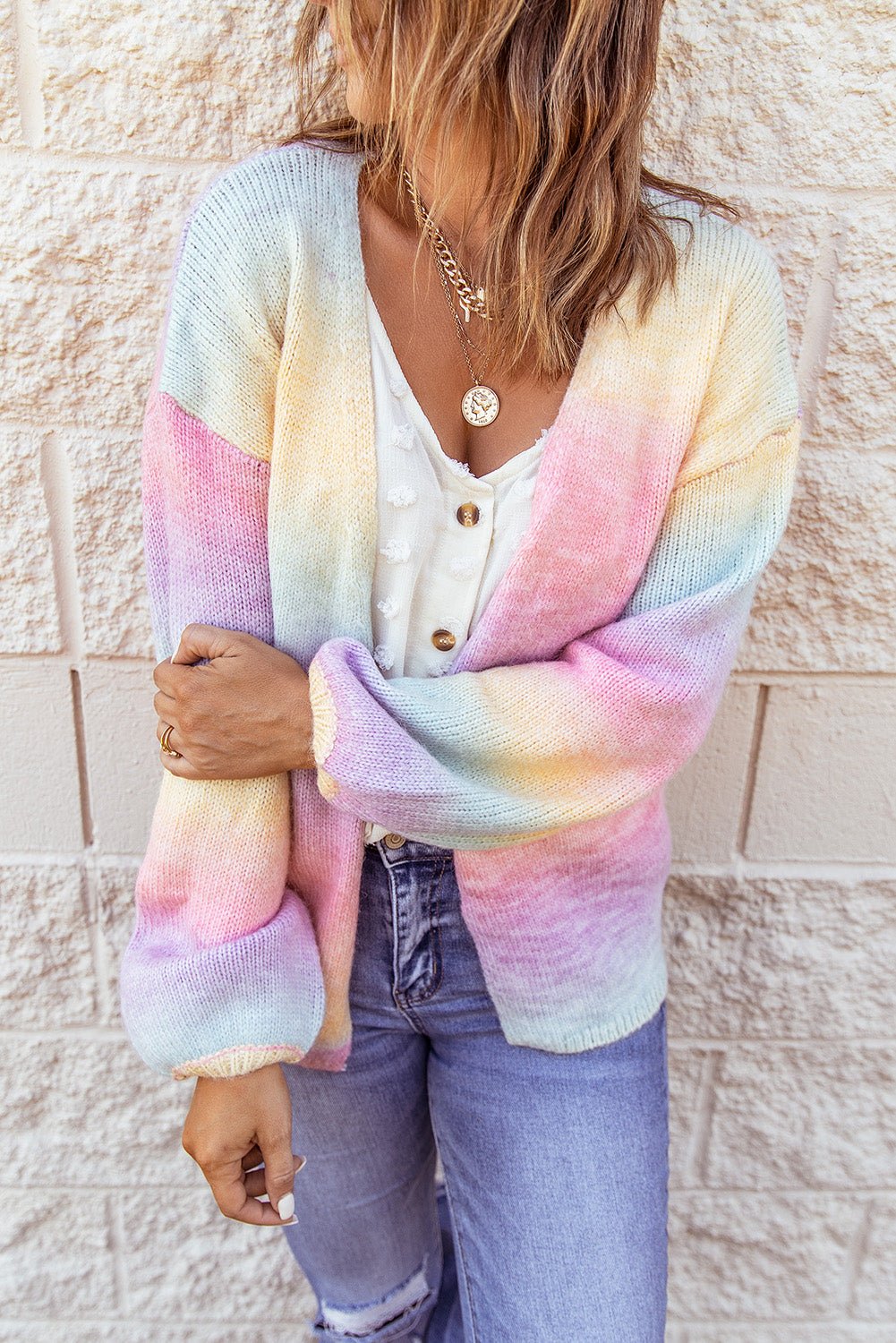 Pastel Dream Open Front Cardigan - Oh she Rose
