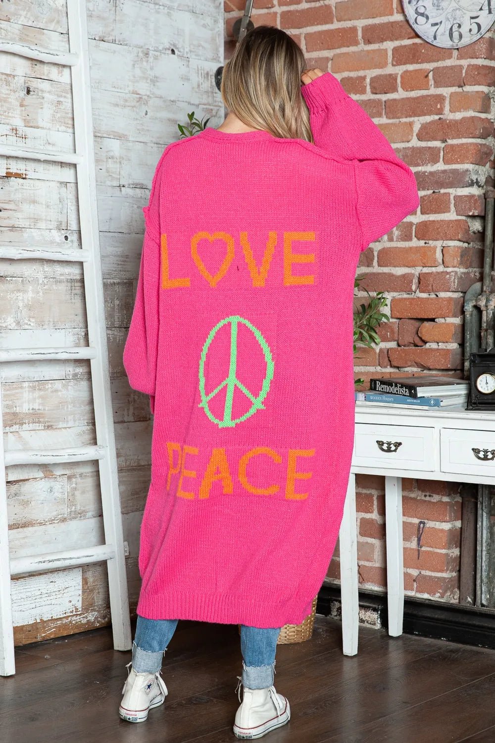 Peace and Love Duster - Oh she Rose