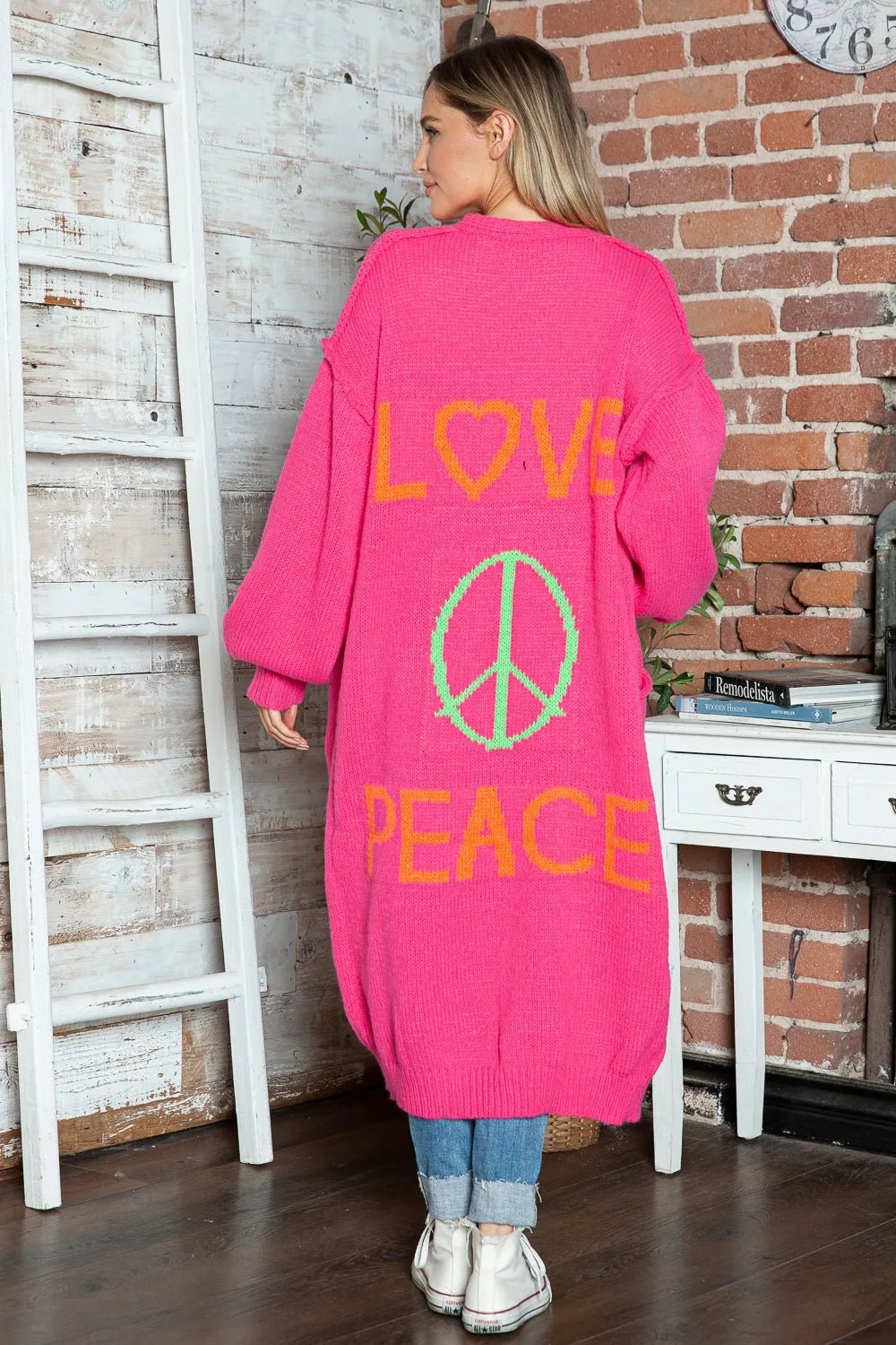 Peace and Love Duster - Oh she Rose