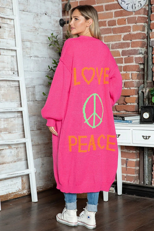 Peace and Love Duster - Oh she Rose