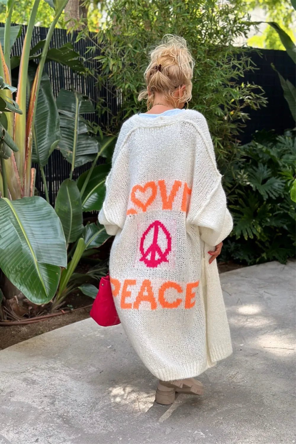 Peace and Love Duster - Oh she Rose