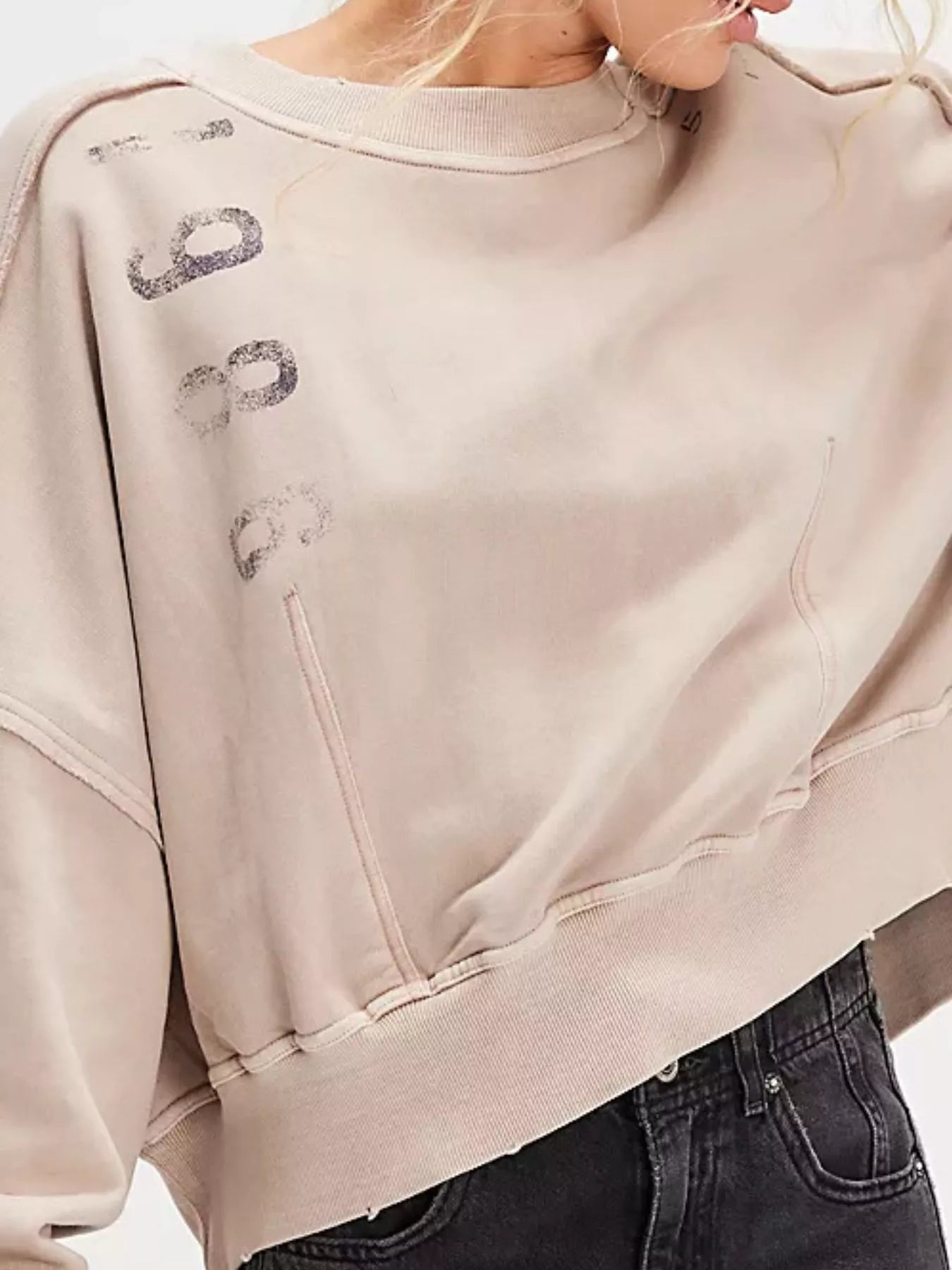 Perfectly Printed Sweatshirt - Oh she Rose