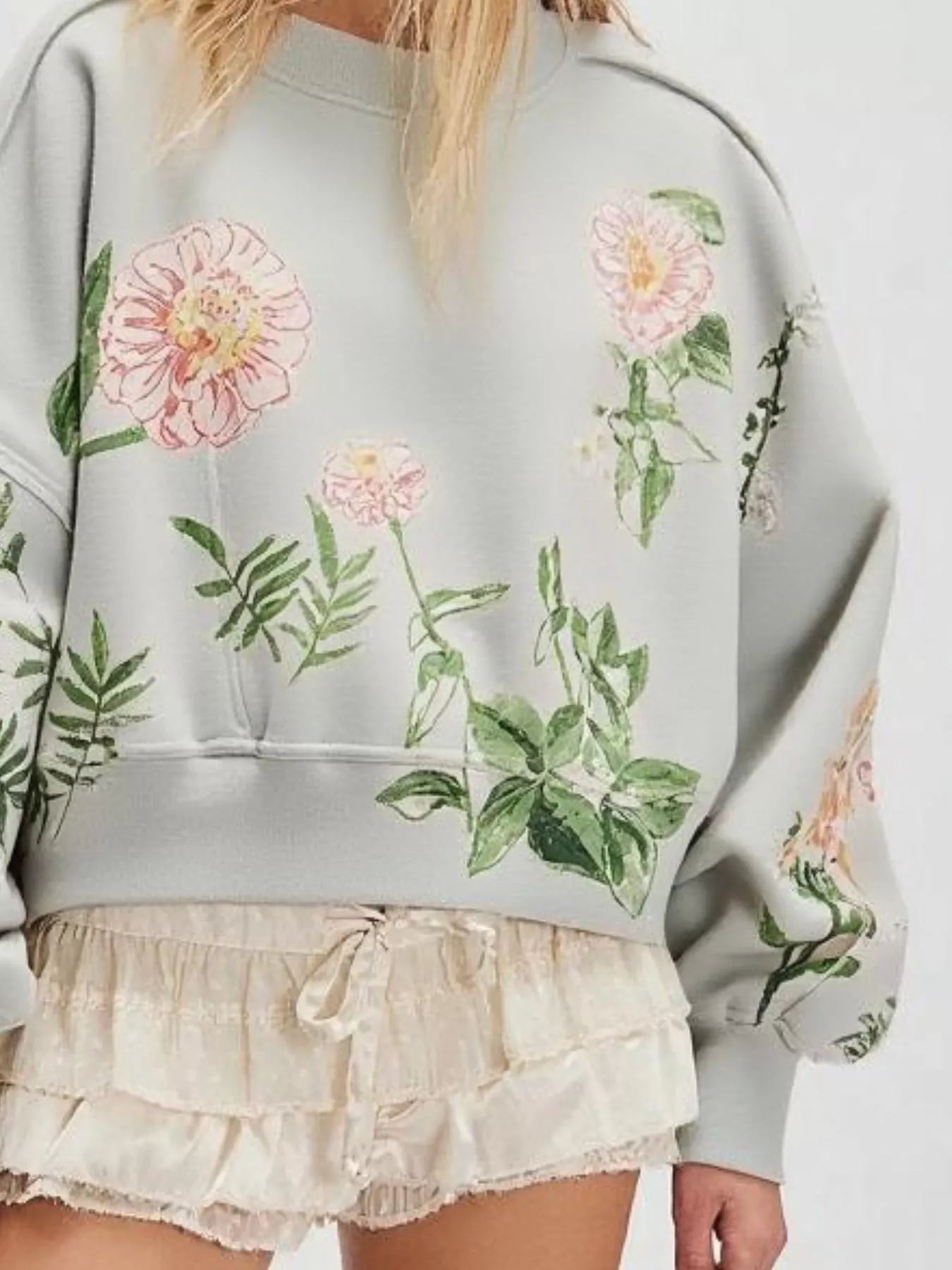 Perfectly Printed Sweatshirt - Oh she Rose