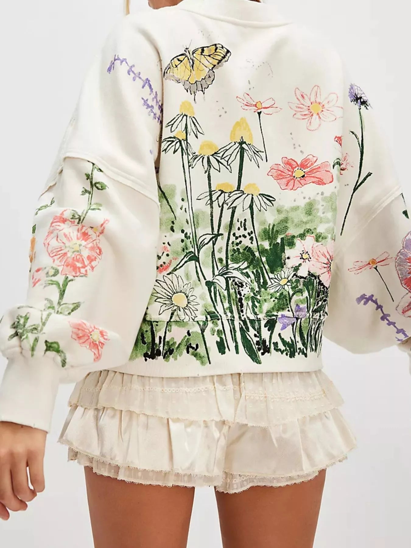 Perfectly Printed Sweatshirt - Oh she Rose