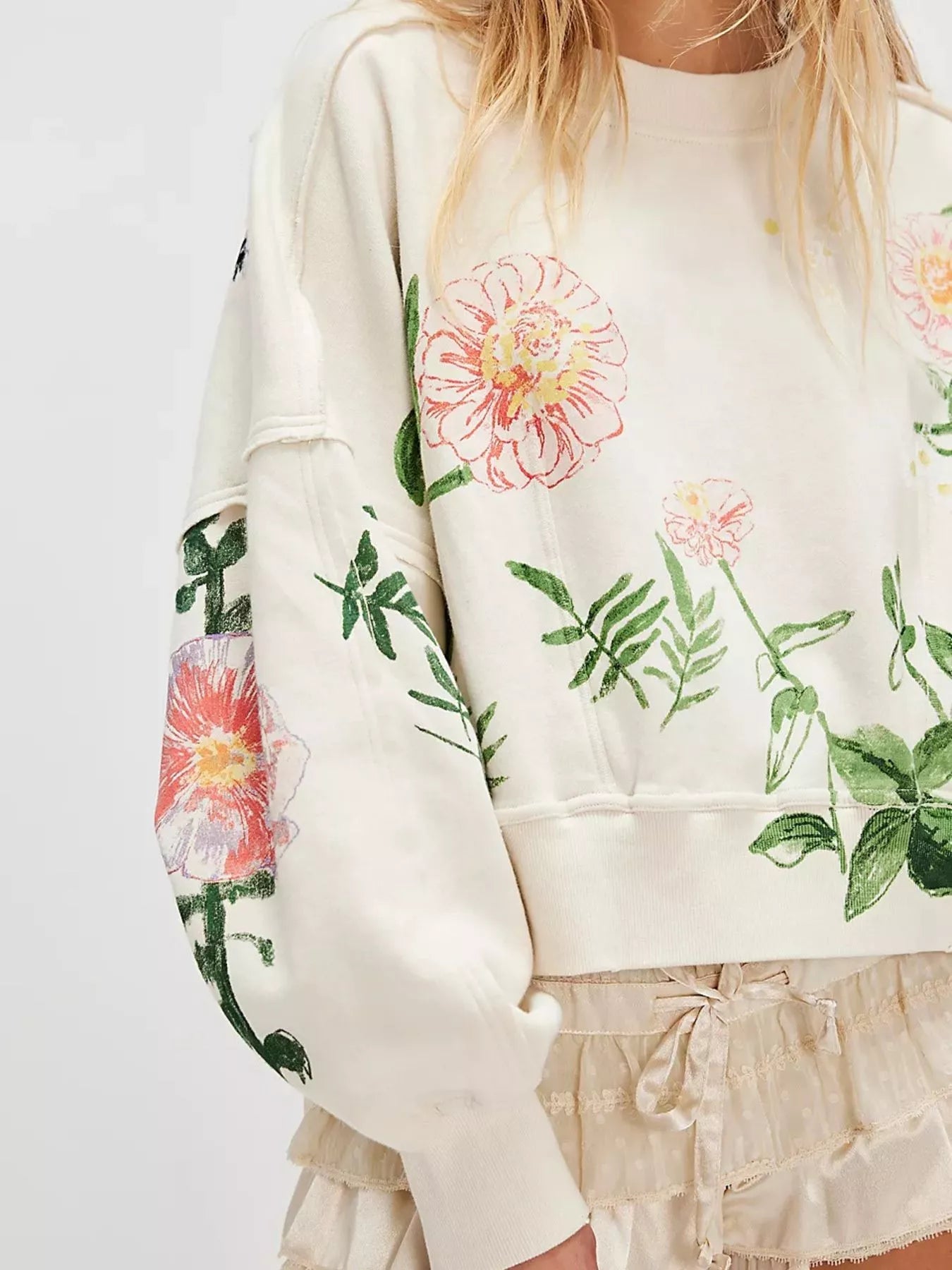 Perfectly Printed Sweatshirt - Oh she Rose
