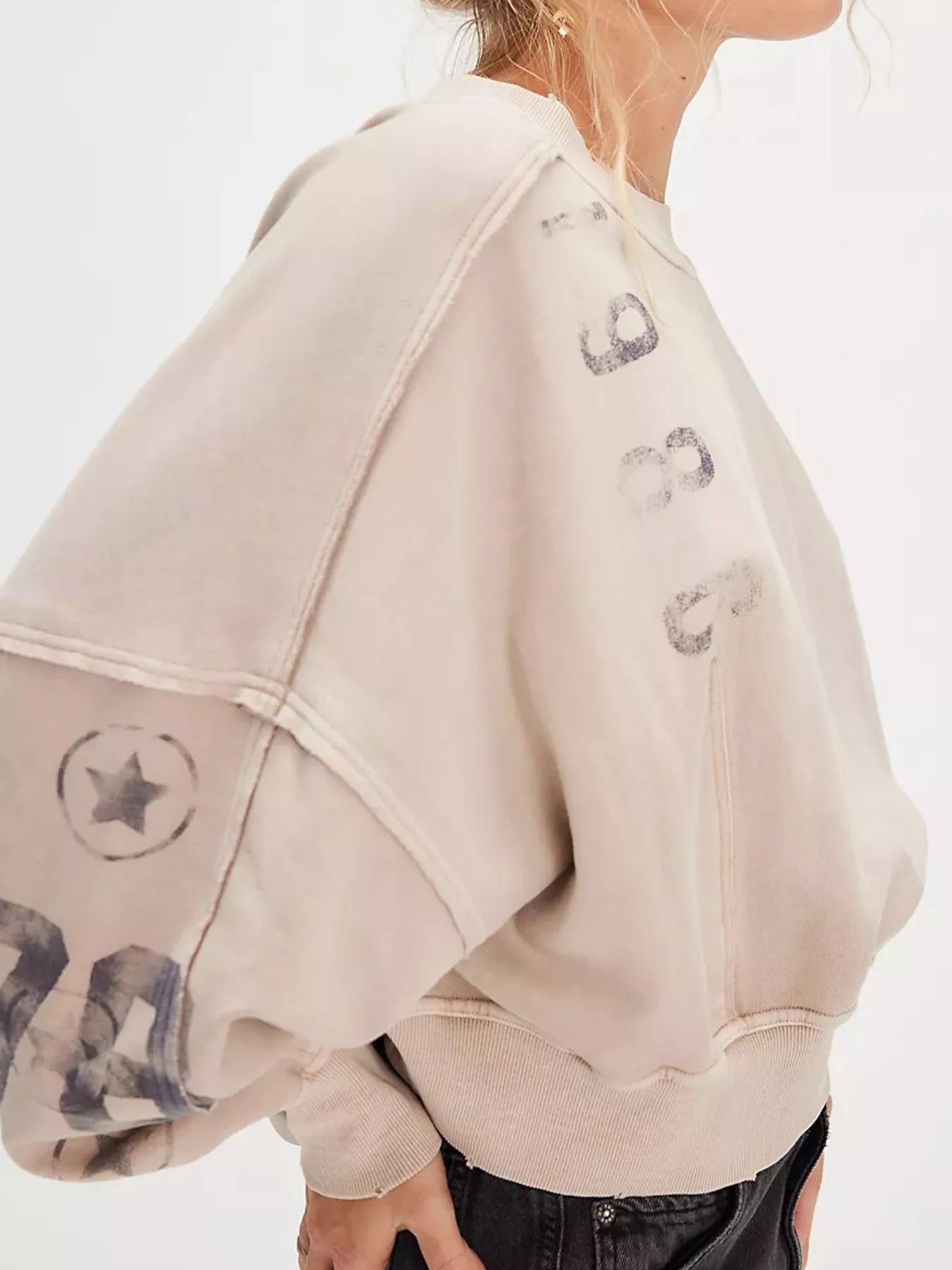 Perfectly Printed Sweatshirt - Oh she Rose